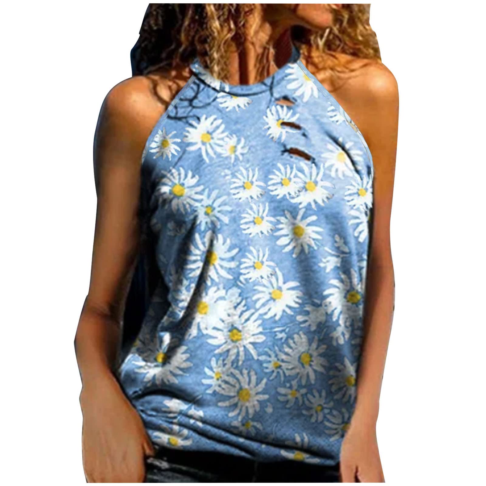 Women's Sleeveless Summer Tops - Sexy Casual Printed Vest for Women | Perfect for Beach, Vacation & Everyday Wear