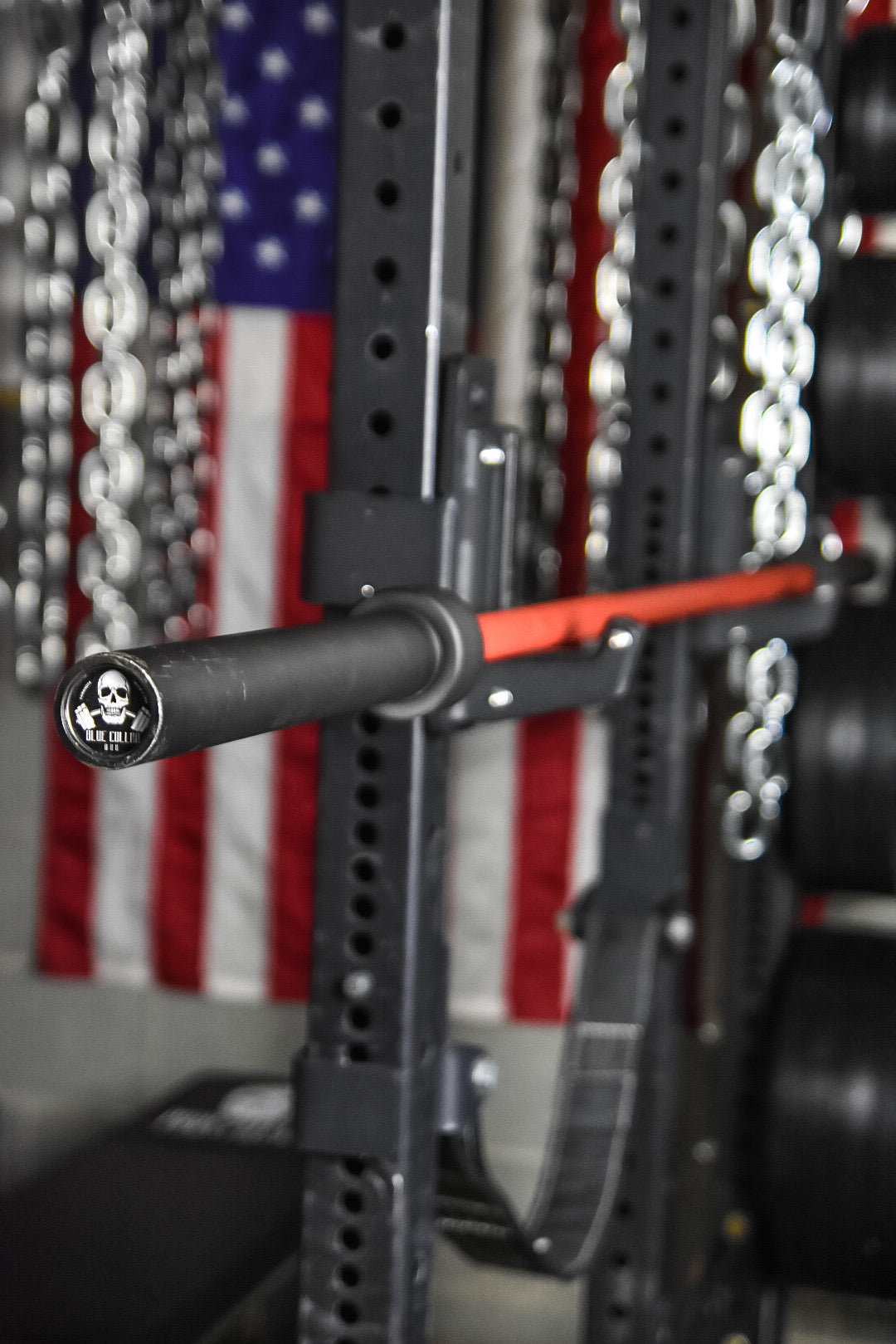 Bare Steel Equipment Blue Collar Barbell - Professional Strength Training Bar for Home & Commercial Gyms | Powerlifting, Weightlifting, CrossFit Workouts