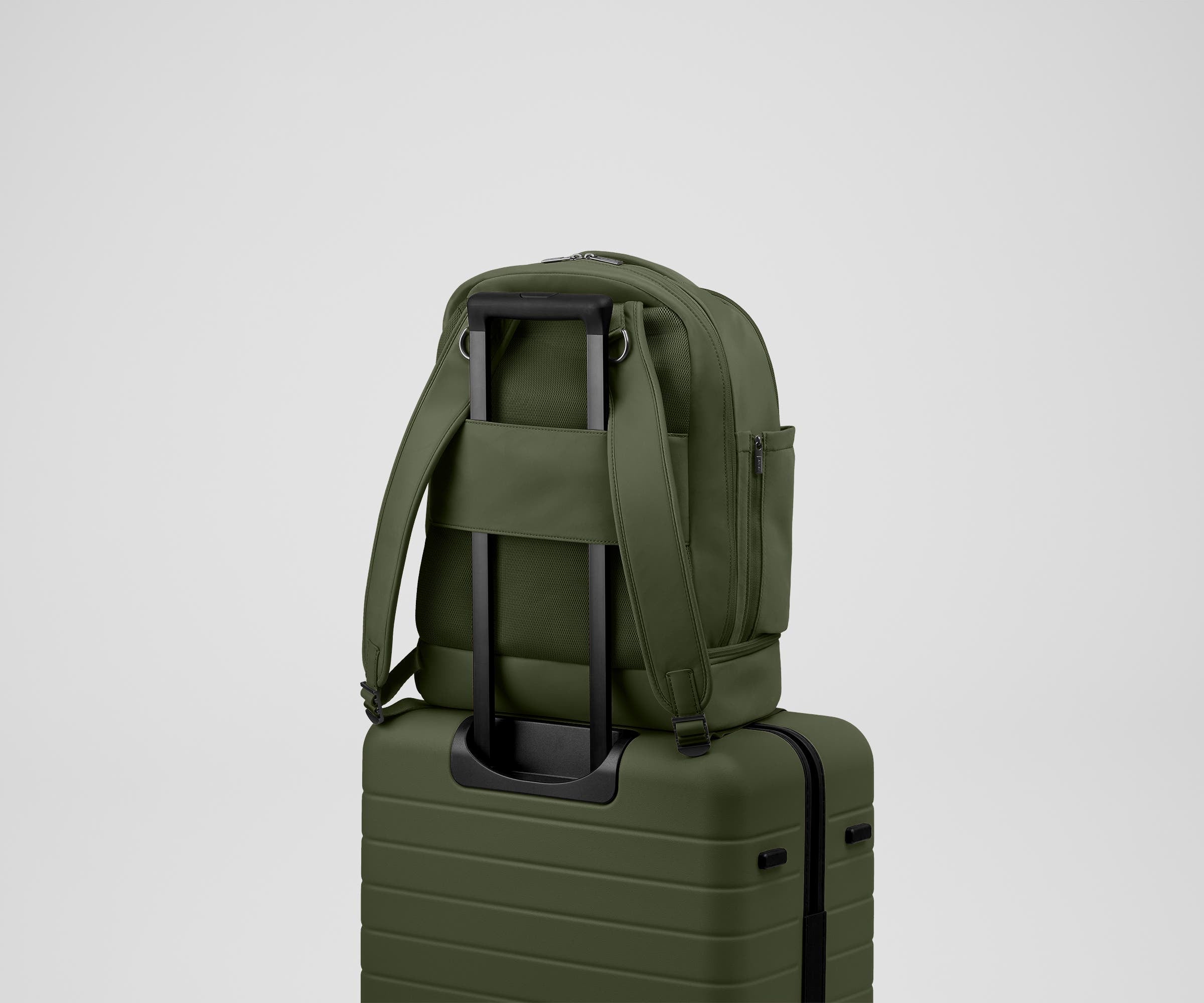 Premium Olive Green Double Diaper Backpack - Spacious Baby Essentials Organizer for Travel, Hiking & Daily Parenting - Waterproof & Durable Diaper Bag for Moms & Dads