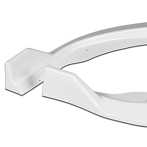 3PCS Front Bumper Lip Kit for 2015-2017 Toyota Camry - STP Style Splitter Trim Protection Spoiler & Air Dam Chin Diffuser (Painted White) | Enhances Aerodynamics & Sporty Look for Street Racing & Car Shows