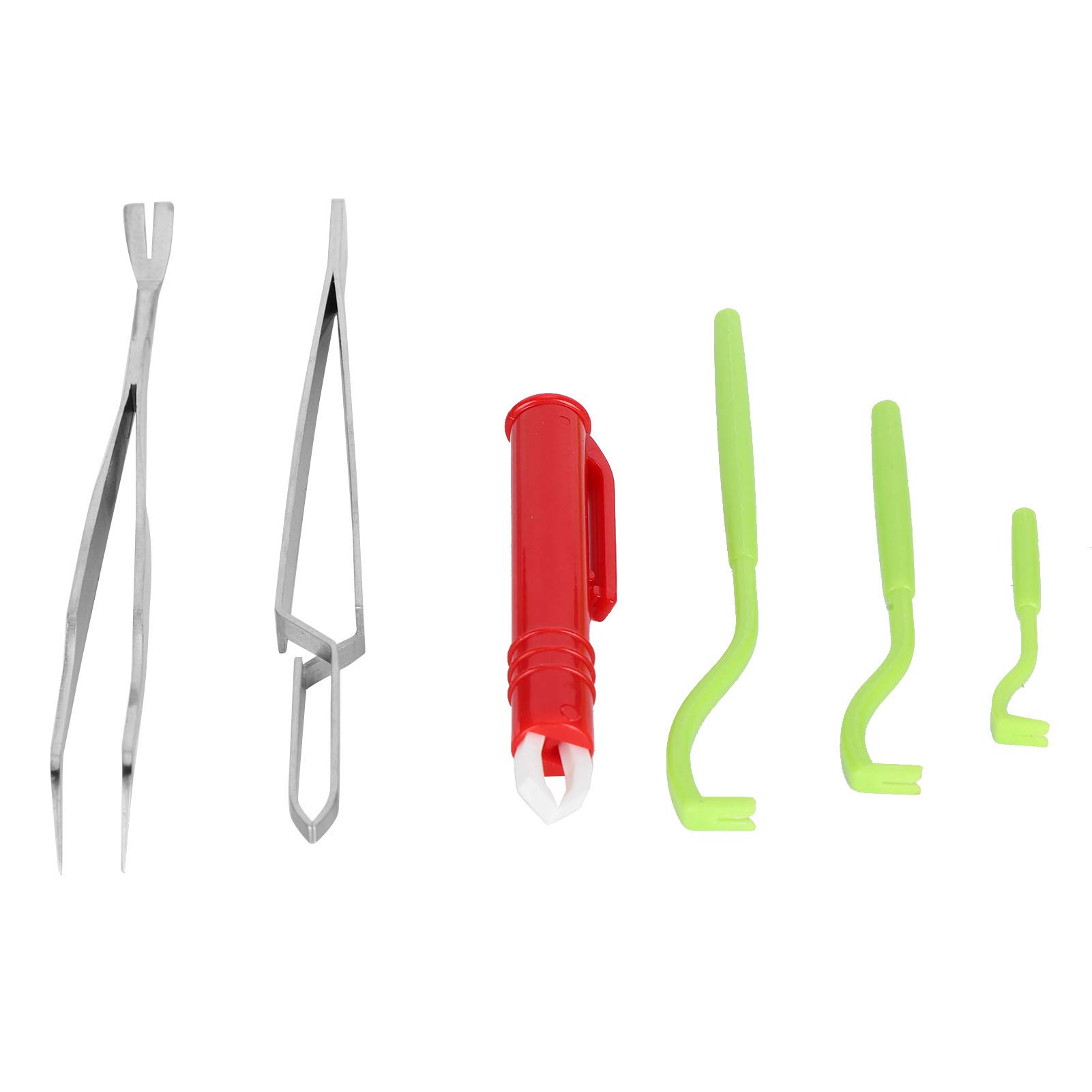 6-Piece Tick Removal Tool Kit for Dogs & Cats - Stainless Steel Tick Remover & Tweezers for Safe Pet Grooming & Outdoor Adventures