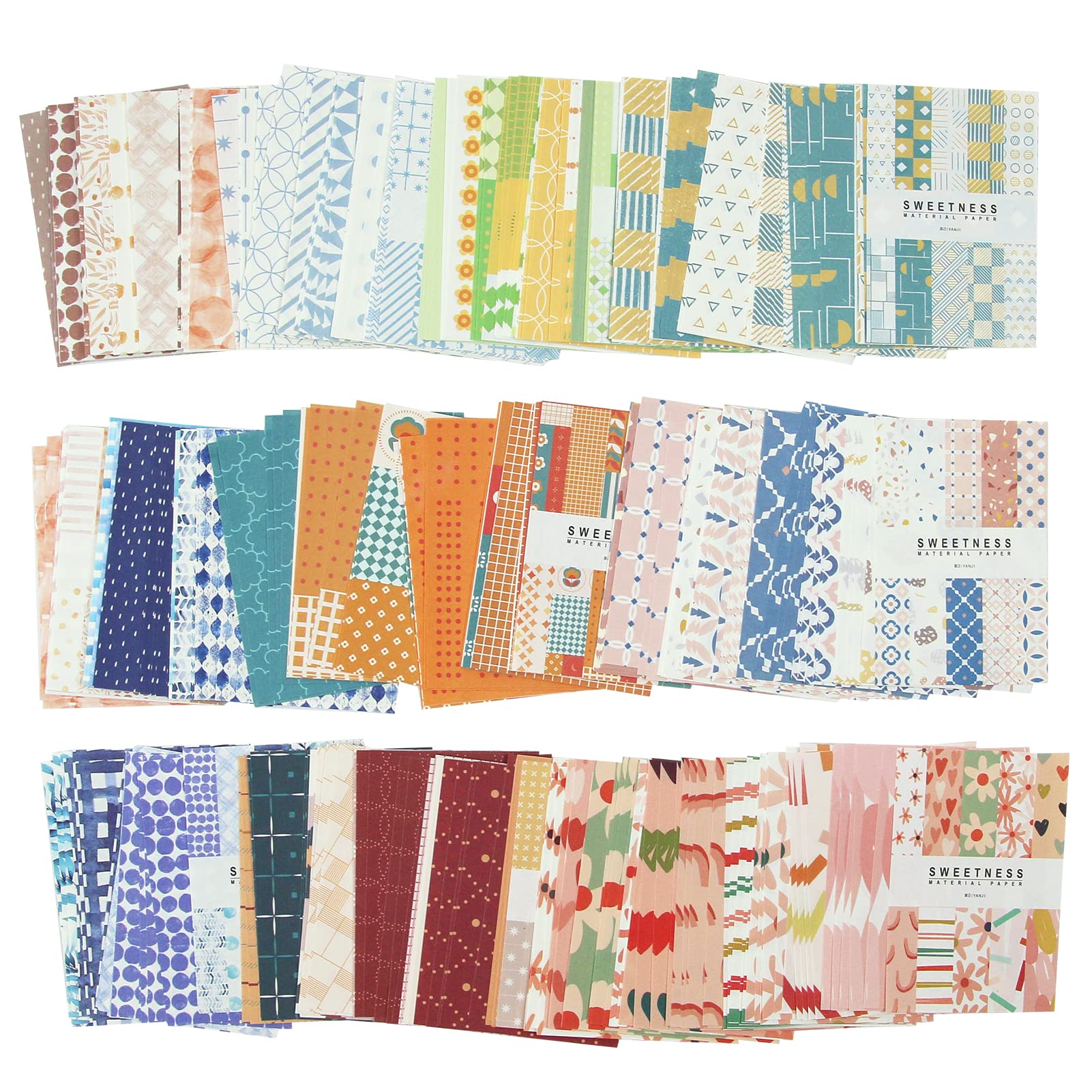 Vintage Scrapbook Paper Pack - 450 Sheets Aesthetic Decorative Paper for DIY Journaling, Scrapbooking, Card Making & Craft Projects - 9 Beautiful Styles - Perfect for Travel Journals, Bullet Journals & Art Projects
