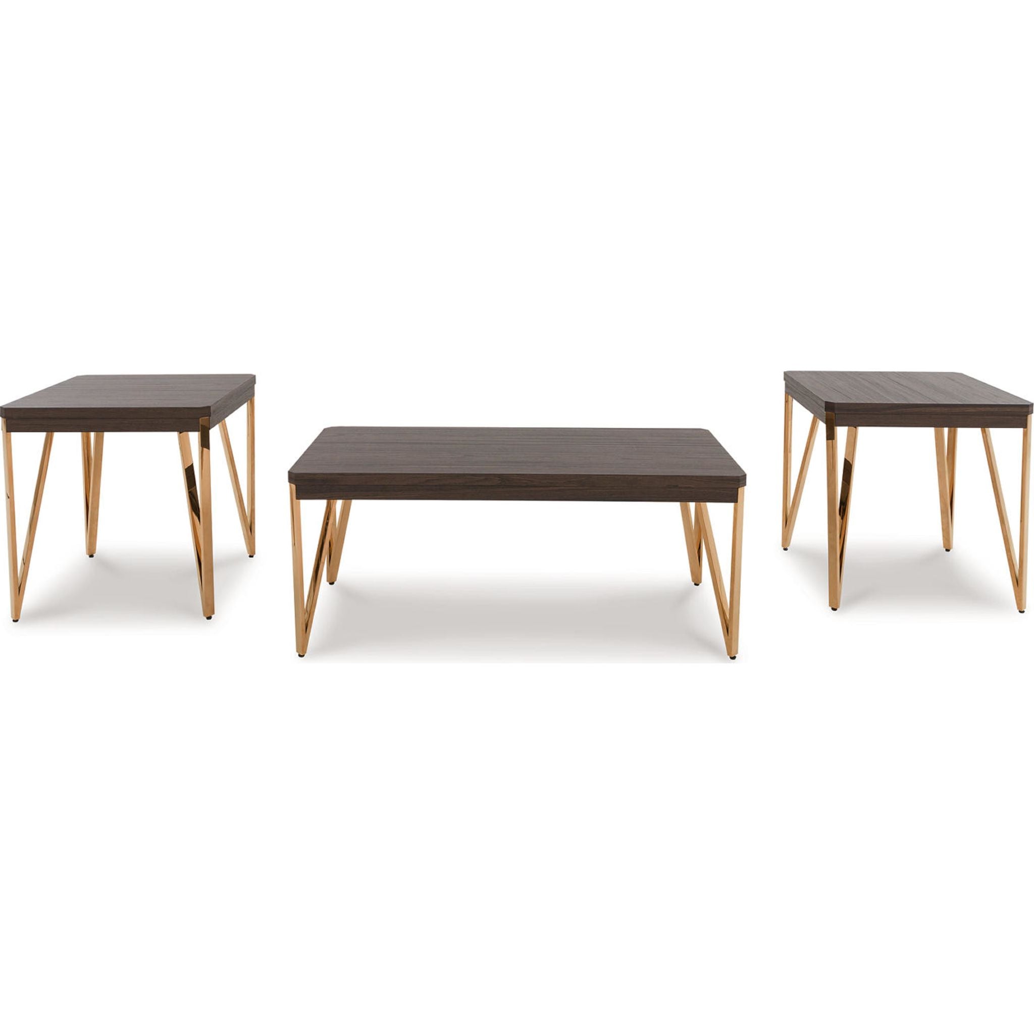 Bandyn 3-Pack Folding Tables - Lightweight & Portable (Brown/Champagne) - Perfect for Picnics, Camping, and Outdoor Events