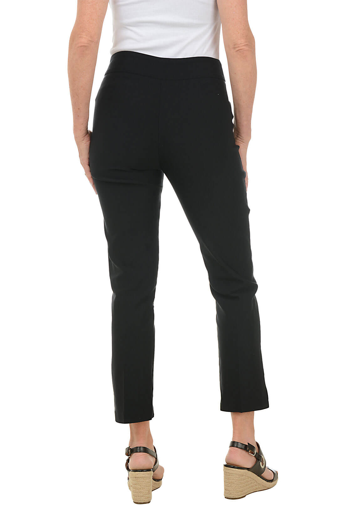Pull On Flatten It Ankle Pants for Women - Comfortable Stretch Work Pants for Office & Travel