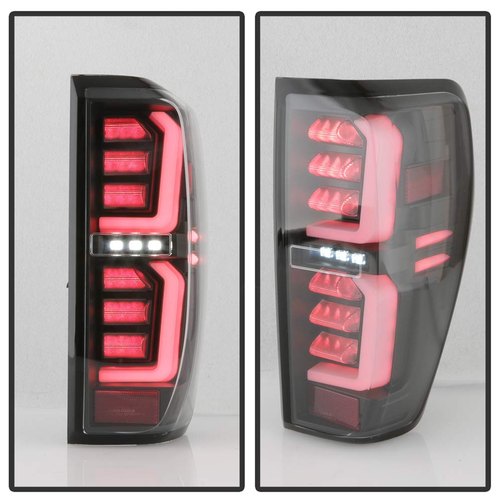 ACANII Black LED Tube Tail Lights Brake Lamps for 2019-2023 GMC Sierra 1500/2500HD/3500HD - Left & Right Pair - Durable & Bright Replacement for Enhanced Night Driving Safety
