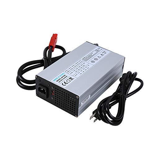 14.6V 40A Fast Smart Charger for 4S 12.8V/14.4V LiFePO4 Battery Packs - Aluminum Shell with Cooling Fan - Perfect for Electric Bikes, Scooters, and Solar Power Systems