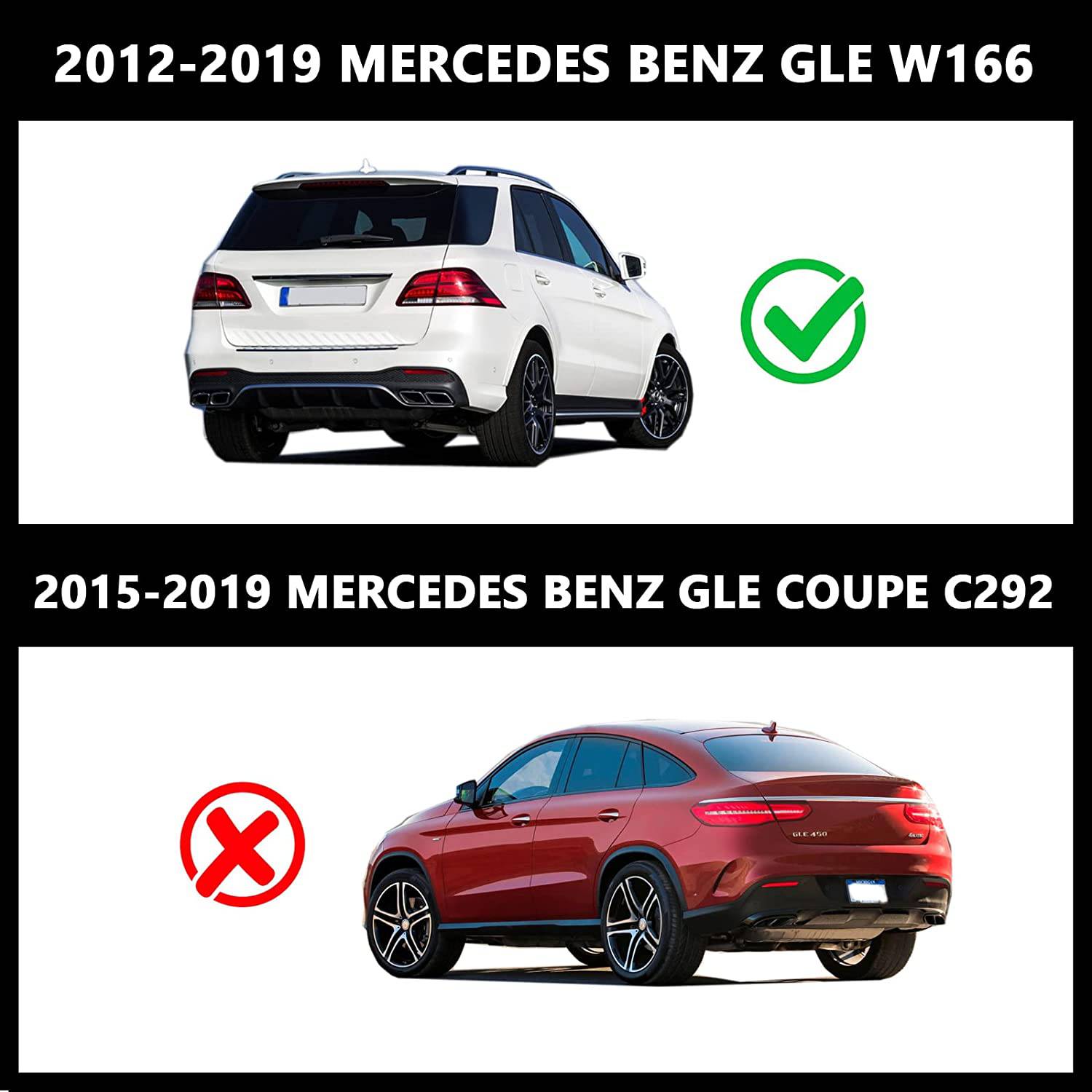2012-2019 Mercedes Benz ML W166 & GLE Aluminum Running Boards - OEM Style Side Steps - Perfect for Off-Roading & Daily Use