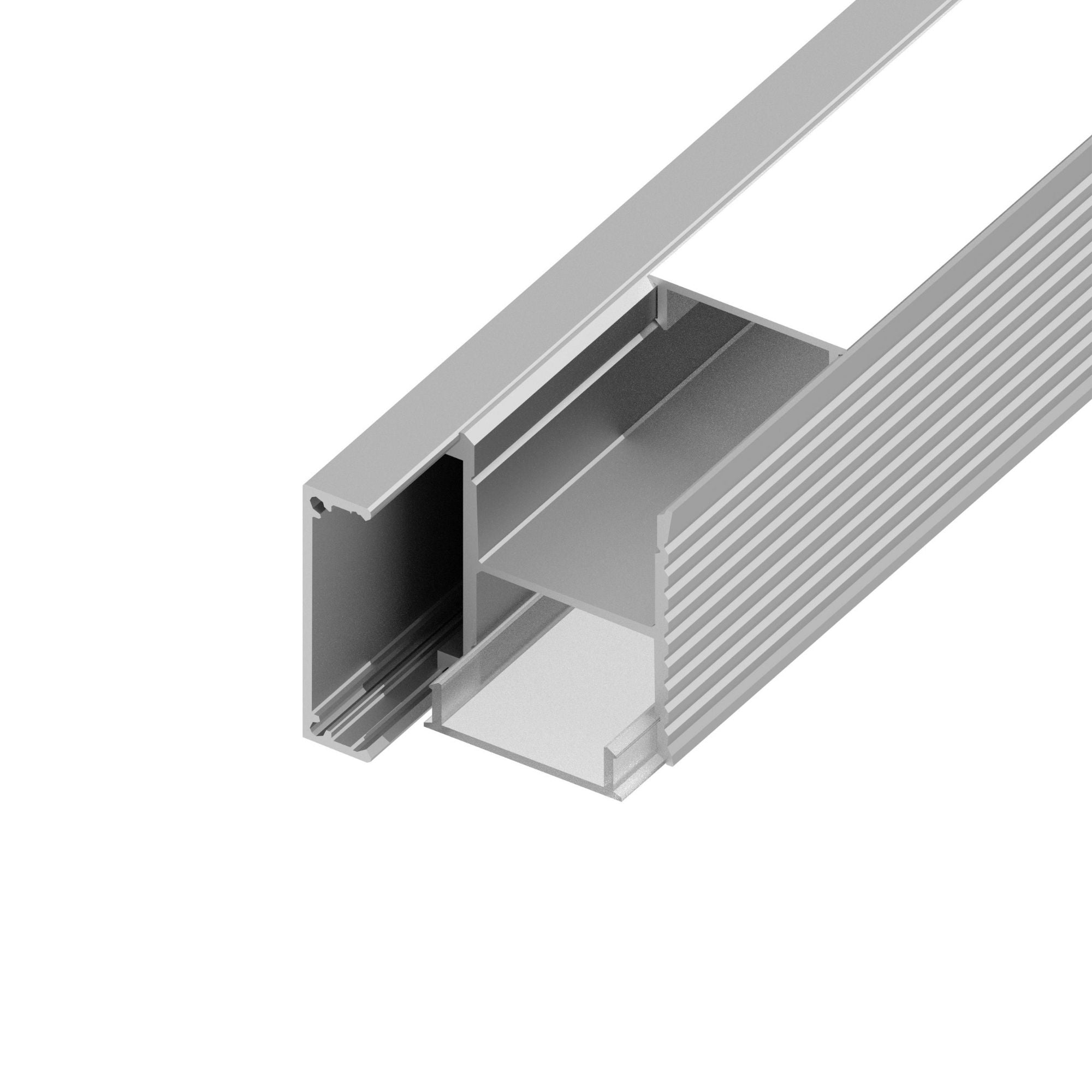 48 Pack Aluminum Channel Sconce Lighting - Durable Metal Track for Modern Home, Office, and Commercial Spaces