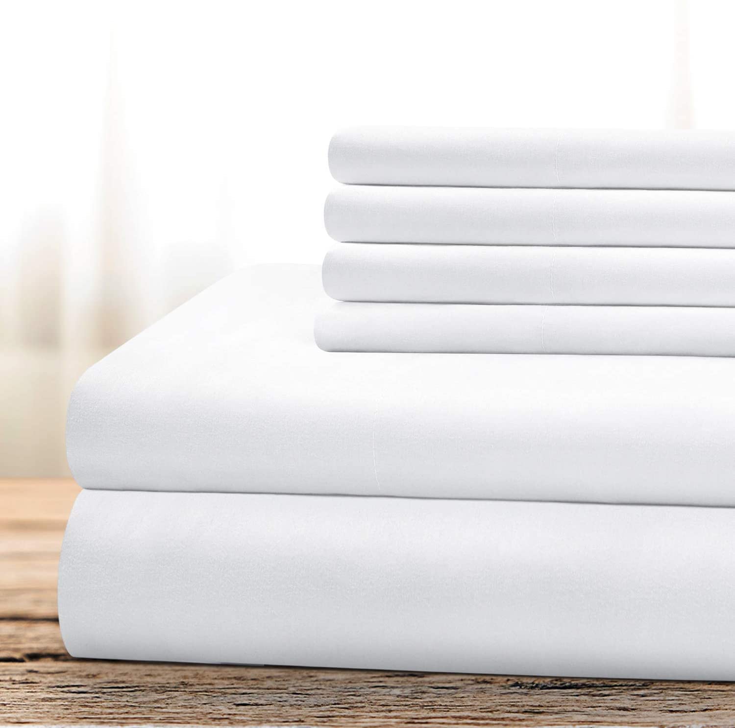 7-Piece Twin XL Bed-in-a-Bag Comforter Set | 100% Cotton Down Alternative Blanket 500 GSM | Fits Up to 21