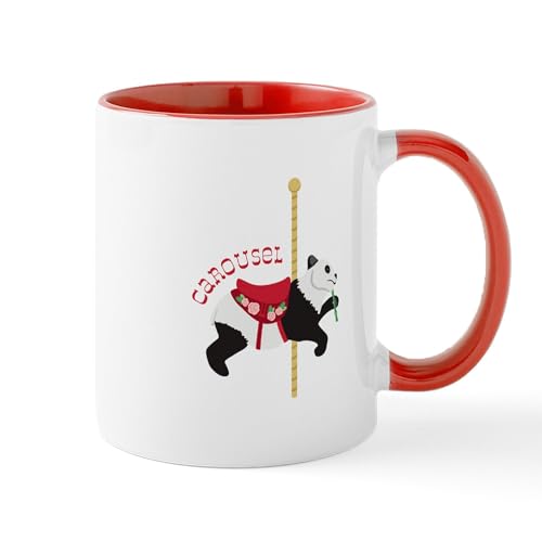 White/Red Inside - Panda Carousel Mugs