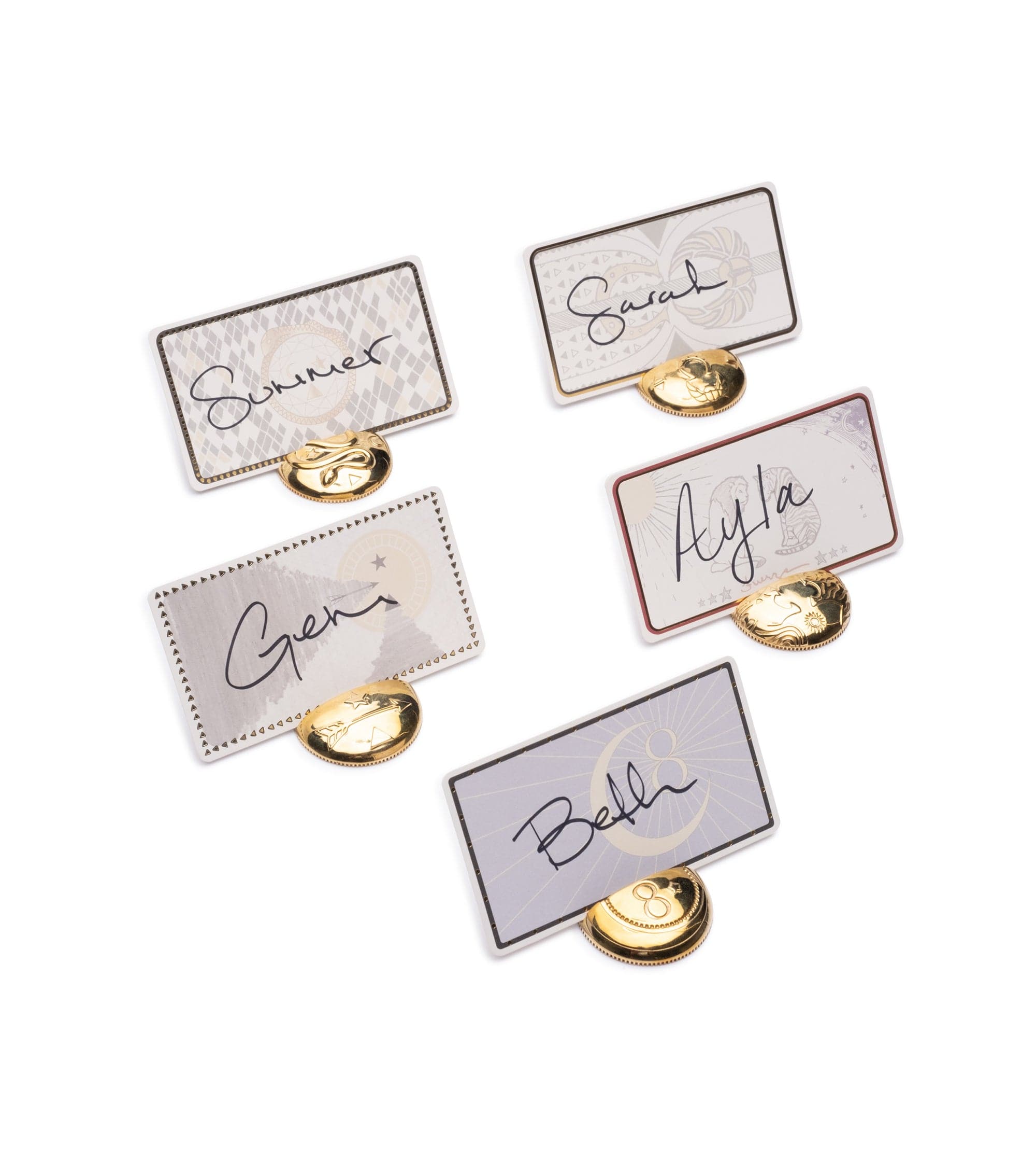 Elegant Tenet Place Card Holder Set - Premium Wedding & Event Table Name Card Holders for Formal Dinners, Parties & Special Occasions