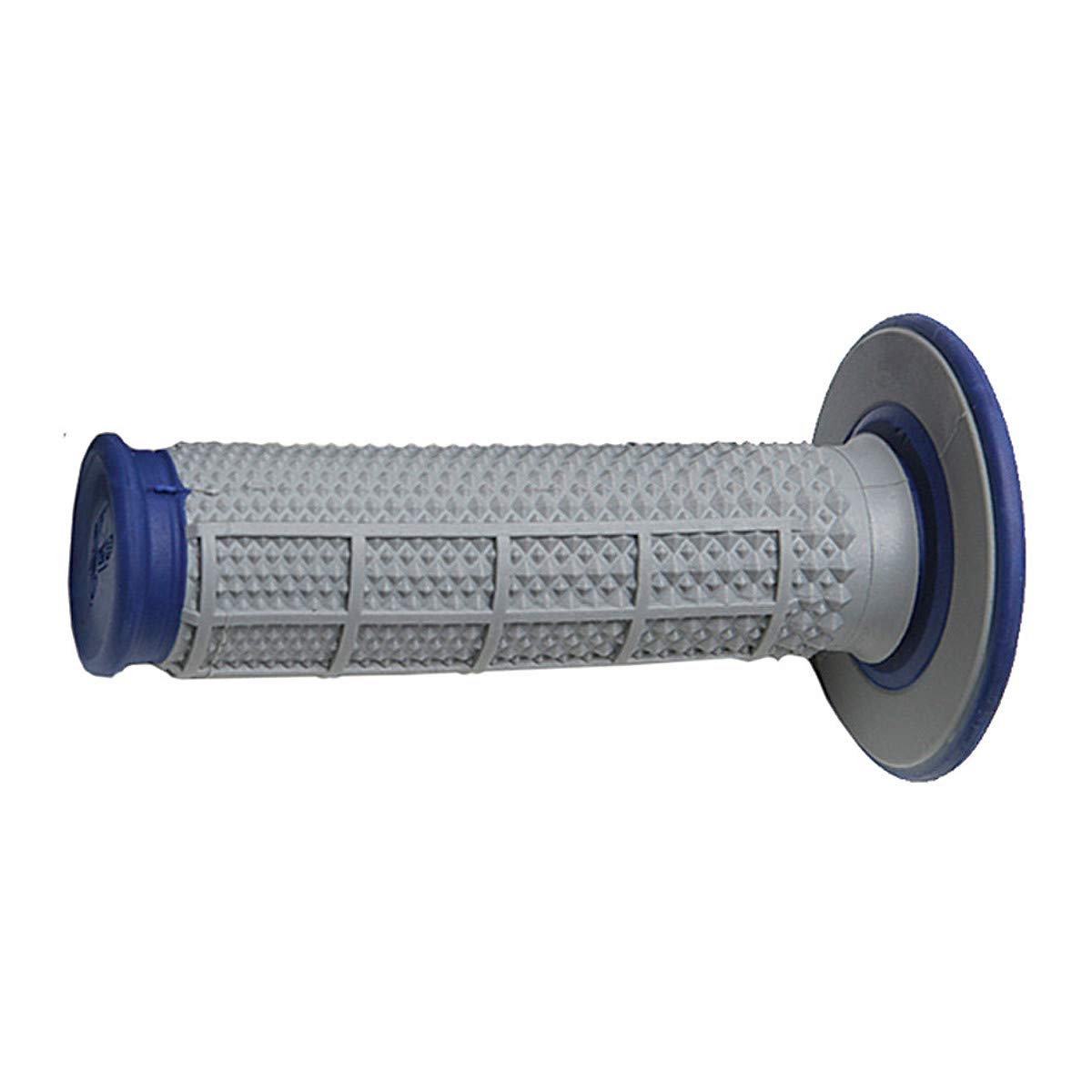 Renthal G162 Motocross Grips - Blue/Gray Diamond/Waffle Pattern, Soft/Firm Compound, Tapered Design for Enhanced Control | Perfect for Dirt Bikes, ATVs & Off-Road Racing