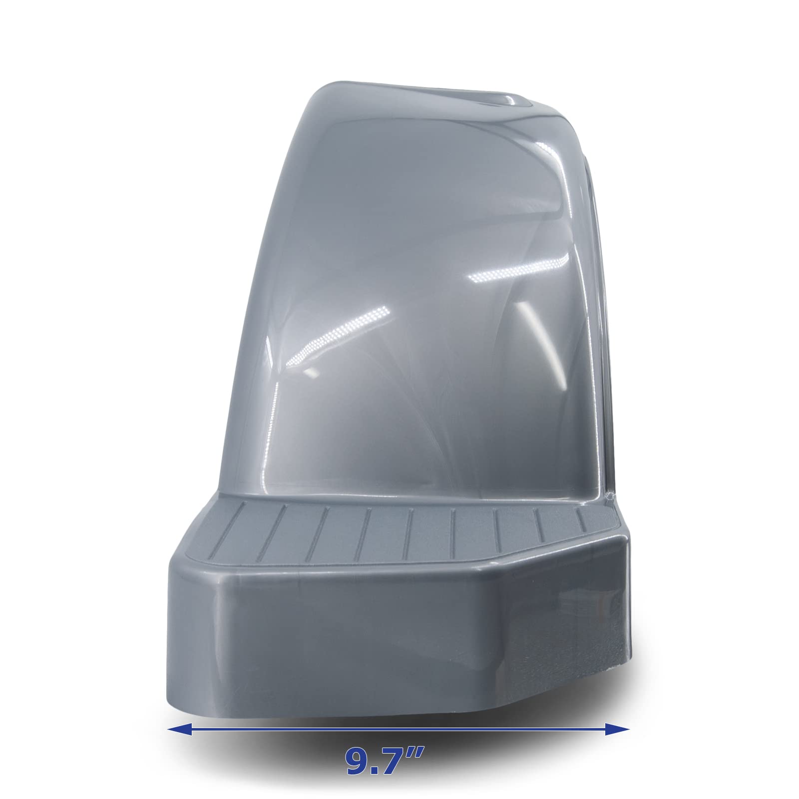 Heavy-Duty Silver Plastic Boat Trailer Fender with Steps - 9.7