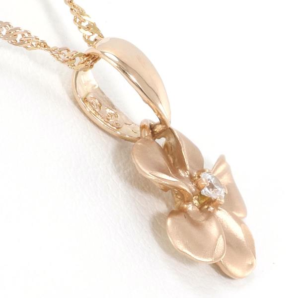 14K Pink Gold Zirconia Necklace for Women - Elegant Cubic Zirconia Pendant Jewelry - Perfect for Anniversary, Birthday Gifts & Special Occasions