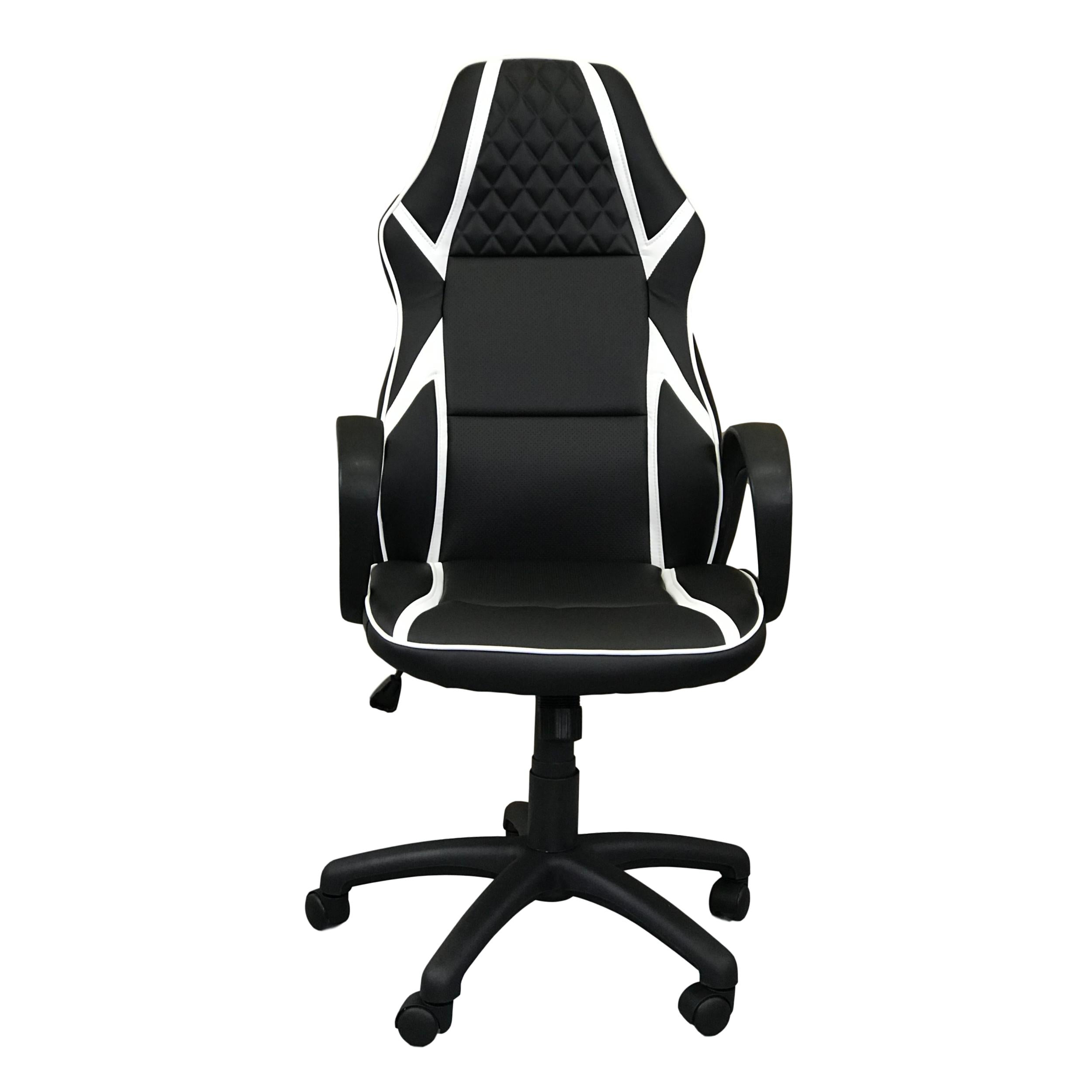 HAWK SERIES 1093 Ergonomic Gaming Chair - White & Black - High Back Racing Style for PC & Console Gamers - Perfect for Esports, Streaming & Home Office