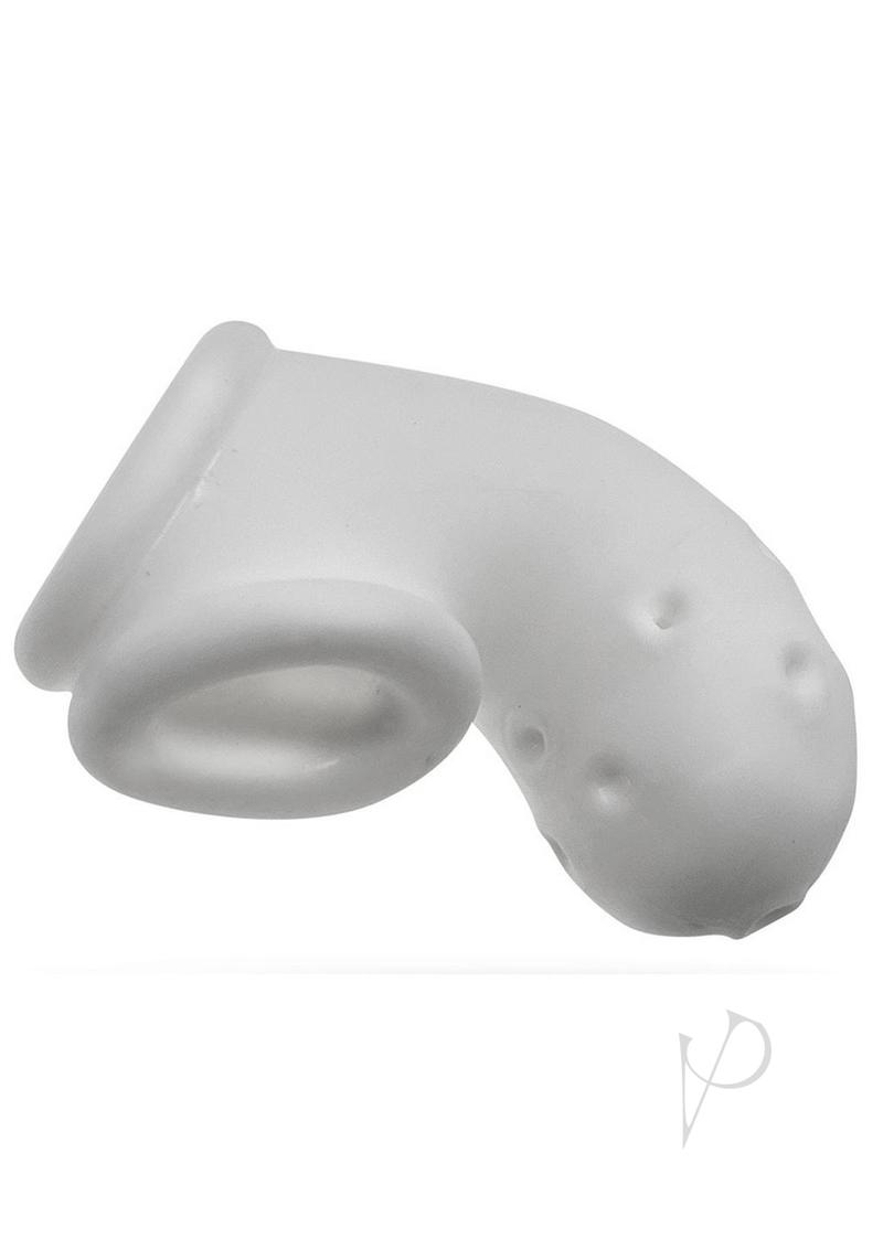 Airlock Air Lite Vented Silicone Chastity Device - Breathable White Ice Design for Comfort & Hygiene | Perfect for Long-Term Wear & BDSM Play