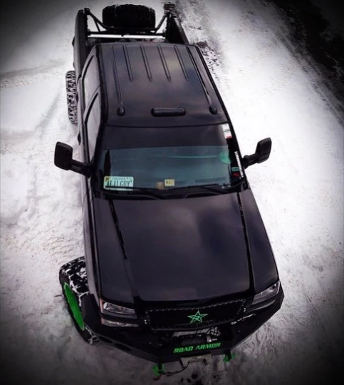GMC & Chevy 2002-2007 1st Gen Classic Body Style Heavy Duty 3-Piece Smoked Cab Roof Light Lens with RGB Multi-Color High Power LEDs - Off-Road, Truck Customization & Emergency Vehicle Lighting Upgrade