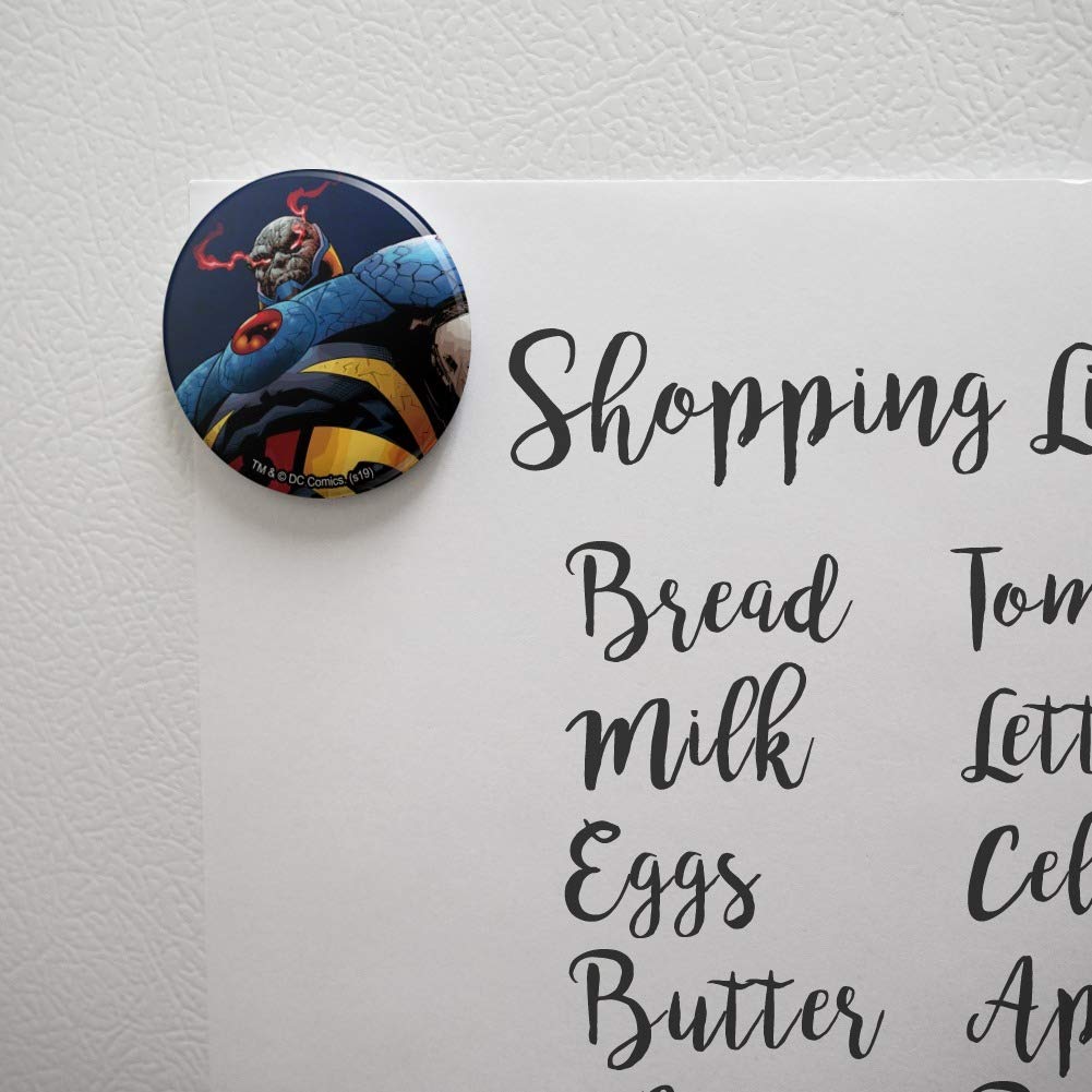 Superman vs Darkseid Character Fridge Magnet - Strong Kitchen Refrigerator Locker Button Magnet for Home, Office & Dorm Decor - Perfect for Superhero Fans & Collectors