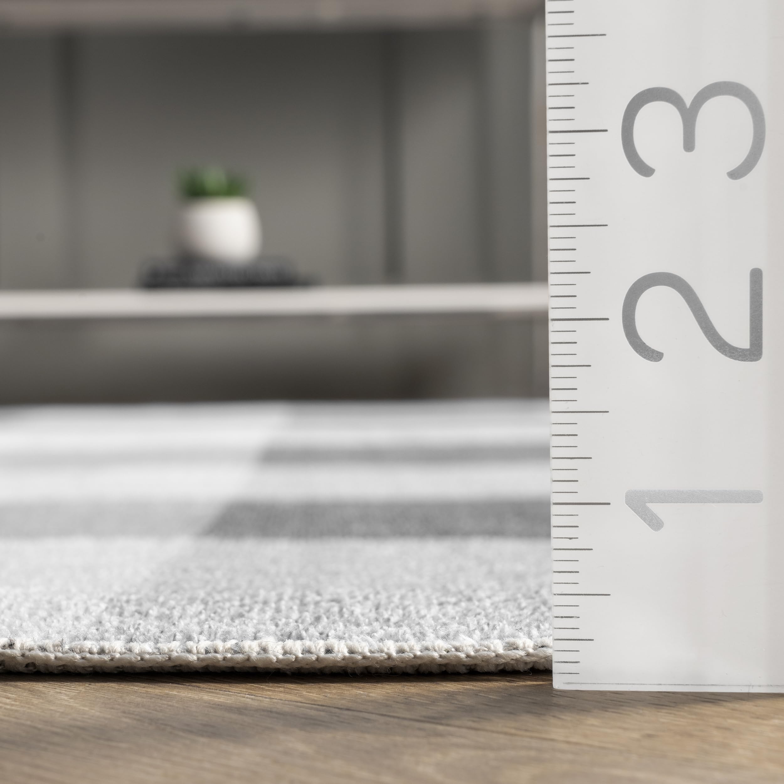 nuLOOM 8' Round SpinClean Machine Washable Stain-Resistant Area Rug with Non-Slip Backing - Low Profile for Living Room, Bedroom & Dining Room - Lucy Grey | Perfect for High-Traffic Areas, Pet-Friendly Homes & Easy Cleaning