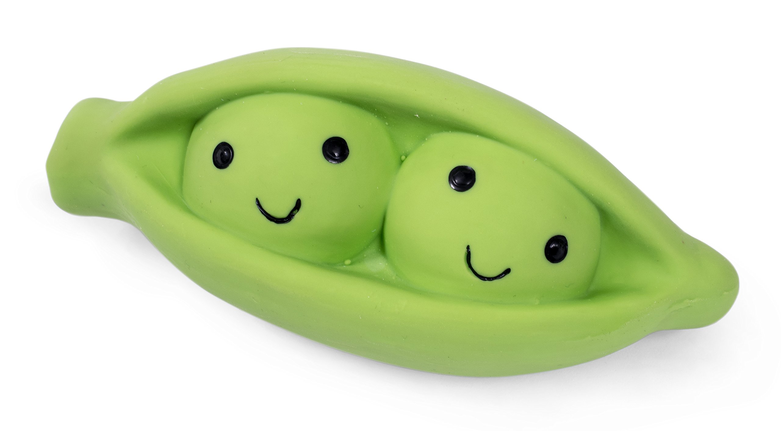 Natural Latex Pea Pod Dog Chew Toy for Small Dogs - Durable & Safe Puppy Teething Toy for Indoor & Outdoor Play