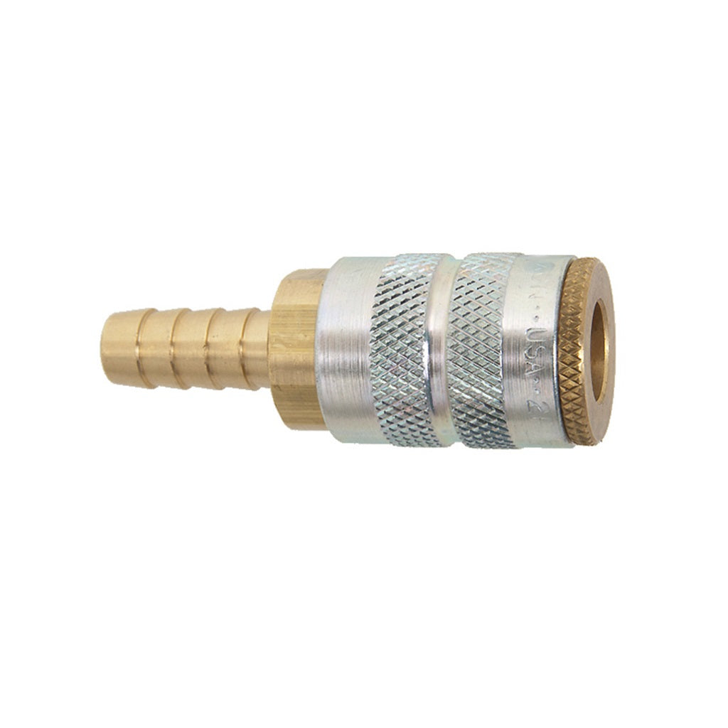 Industrial Quick Connect Air Coupler with Hose Barb - High Flow Interchangeable Fittings for Pneumatic Tools, Air Compressors, and DIY Projects