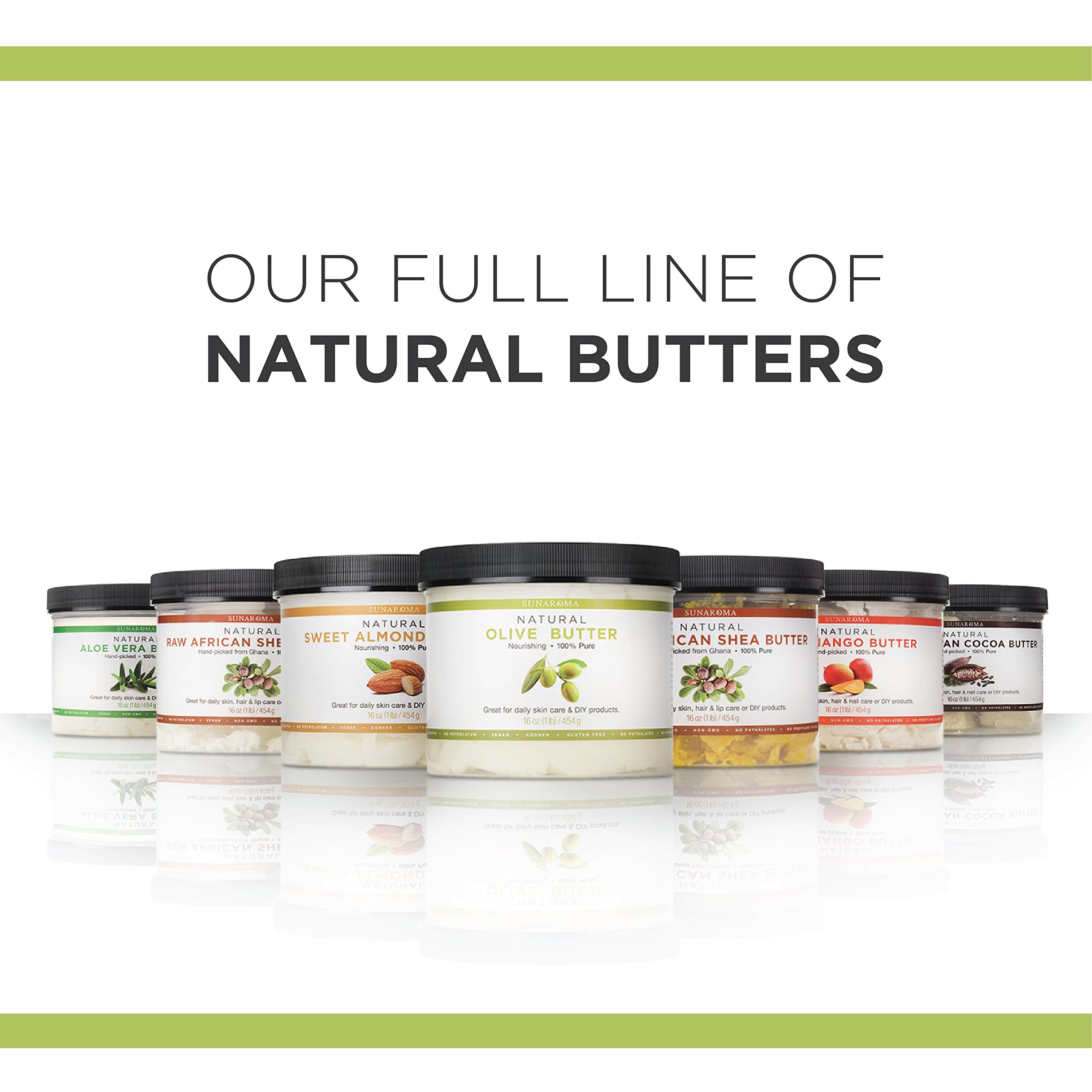 Sunaroma Natural Mango Body Butter for Dry Skin & Hair Care - Hydrating Moisturizer for Face, Hands & Body - Perfect for Daily Skincare Routine & Spa Treatments