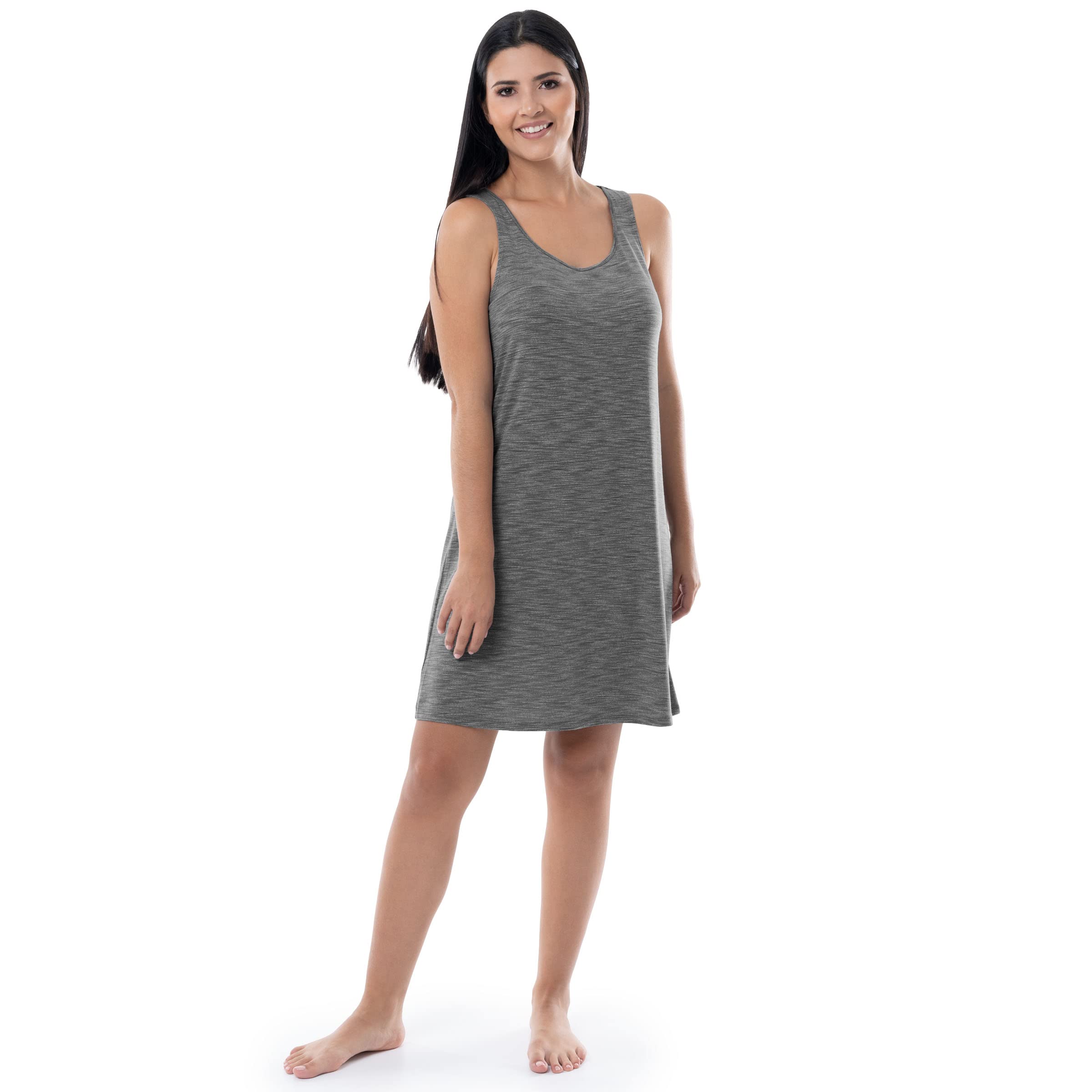 Fruit of the Loom Women's Comfortable & Breathable Sleep Chemise Nightgown - Soft Sleepwear for Relaxing at Home or Vacation