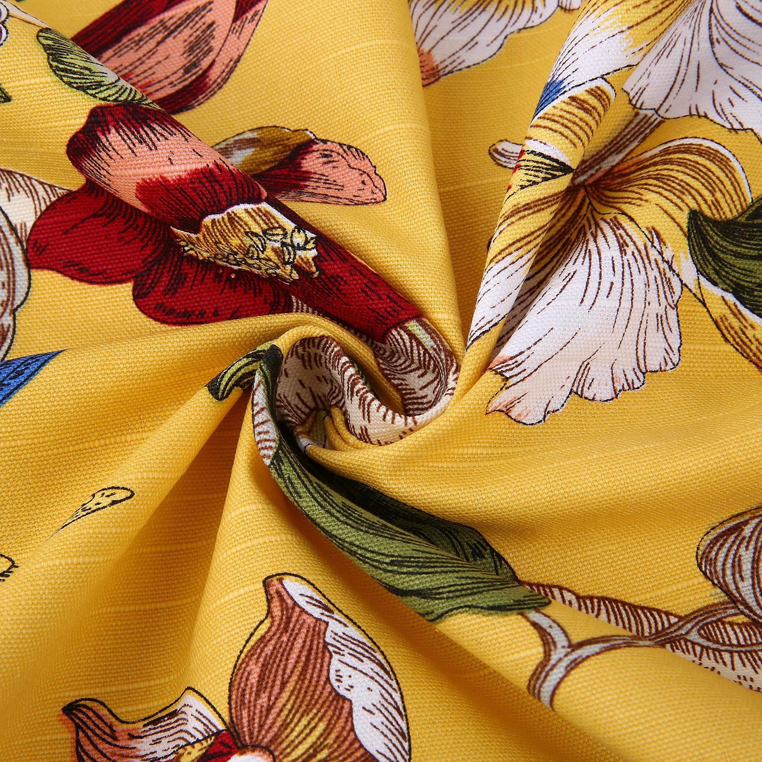 Bohemian Style 100% Cotton Printed Tablecloth - Flying Birds Design Rectangular Table Cover 55