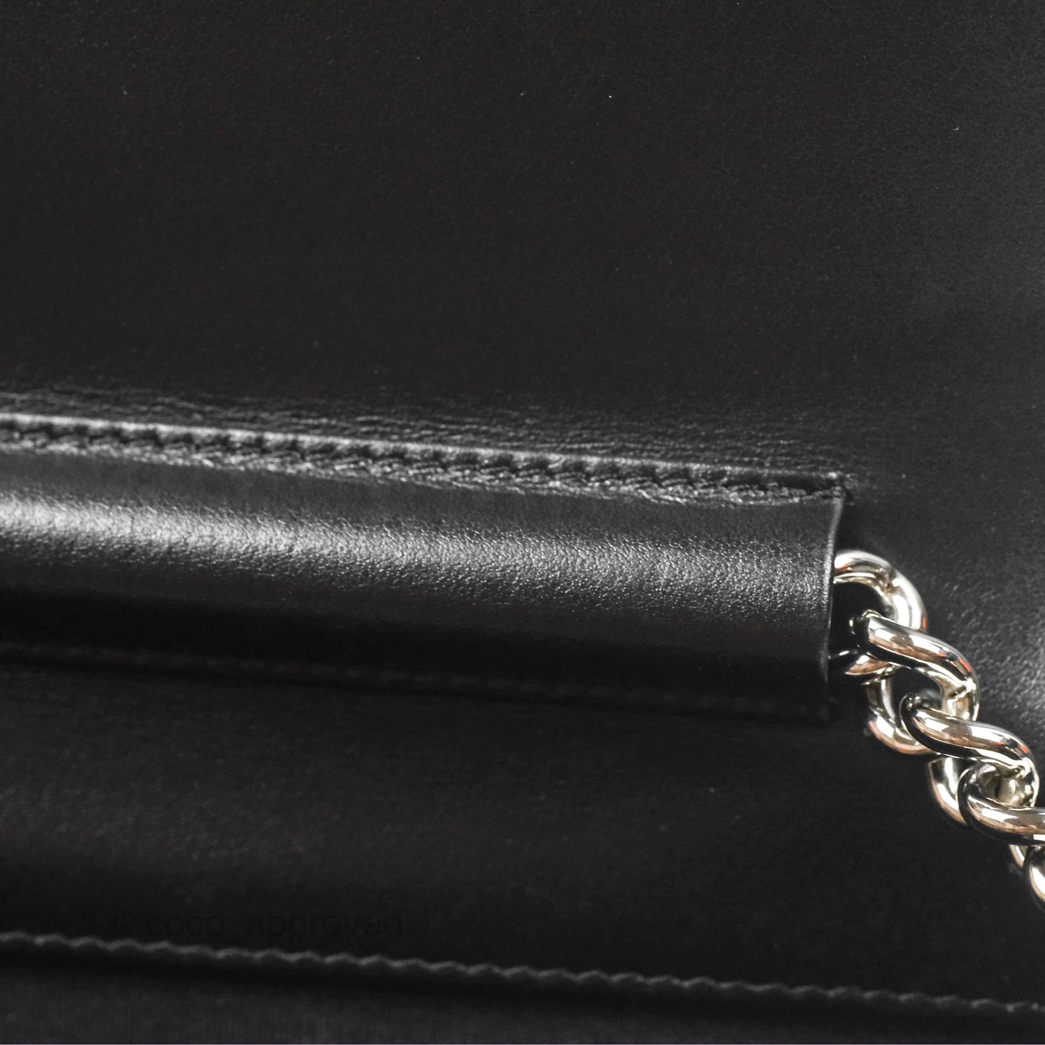 Chanel Chevron Boy Wallet on Chain WOC Black Caviar Leather with Silver Hardware - Luxury Crossbody Bag for Women, Perfect for Evening Parties & Date Nights