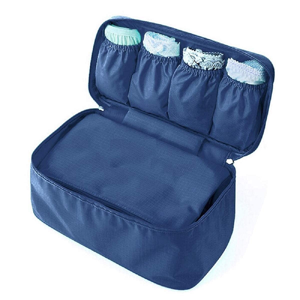 Sukhrup Waterproof Travel Toiletry Bag for Women - Sanitary Pad & Menstrual Cup Organizer Pouch, Cotton Cosmetic Storage Bag for Travel, Gym, Work - Assorted Colors (Ideal for Daily Use & On-the-Go)