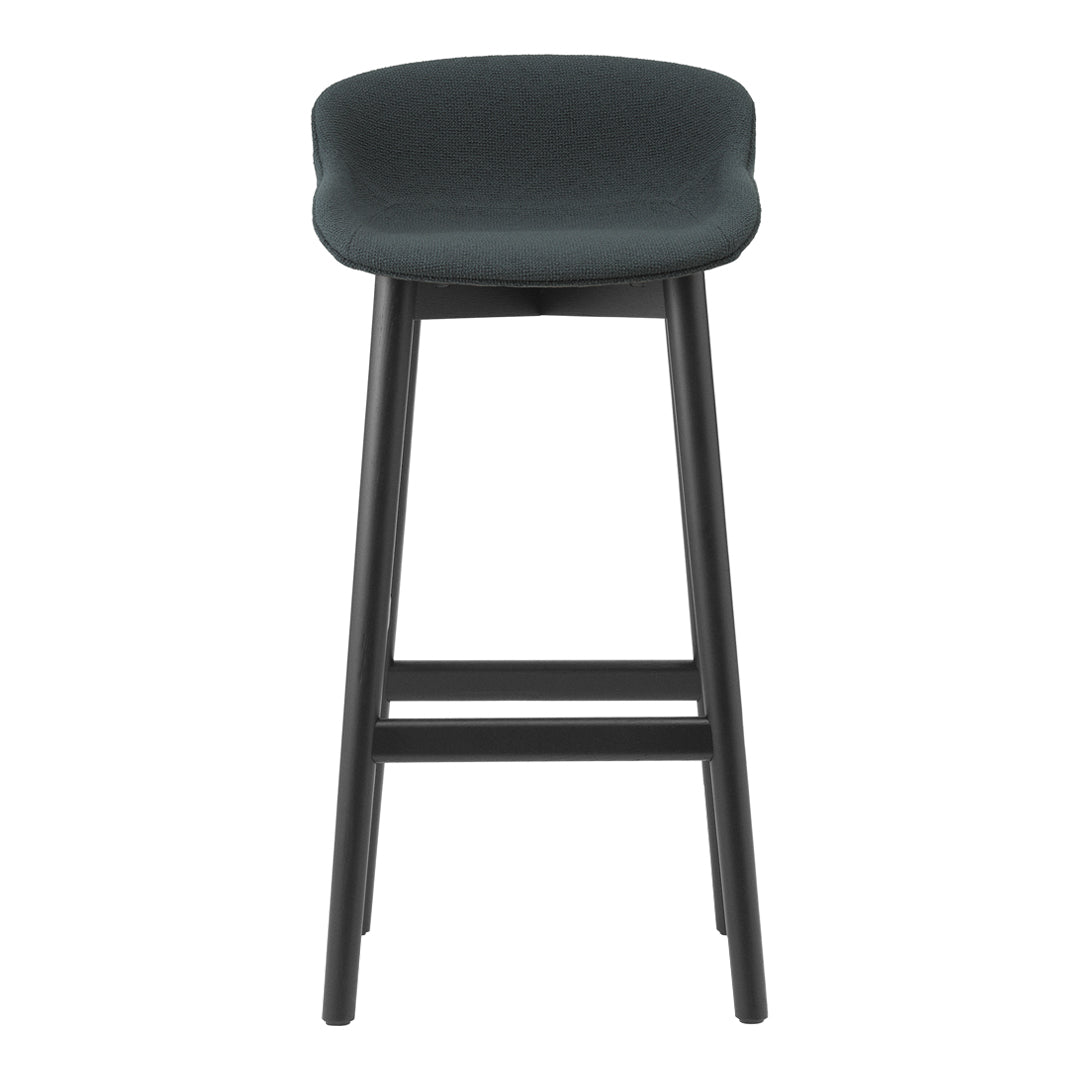Premium Hyg Bar Stool with Full Upholstered Seat & Sturdy Wood Base - Perfect for Kitchen Islands, Home Bars, and Modern Dining Spaces
