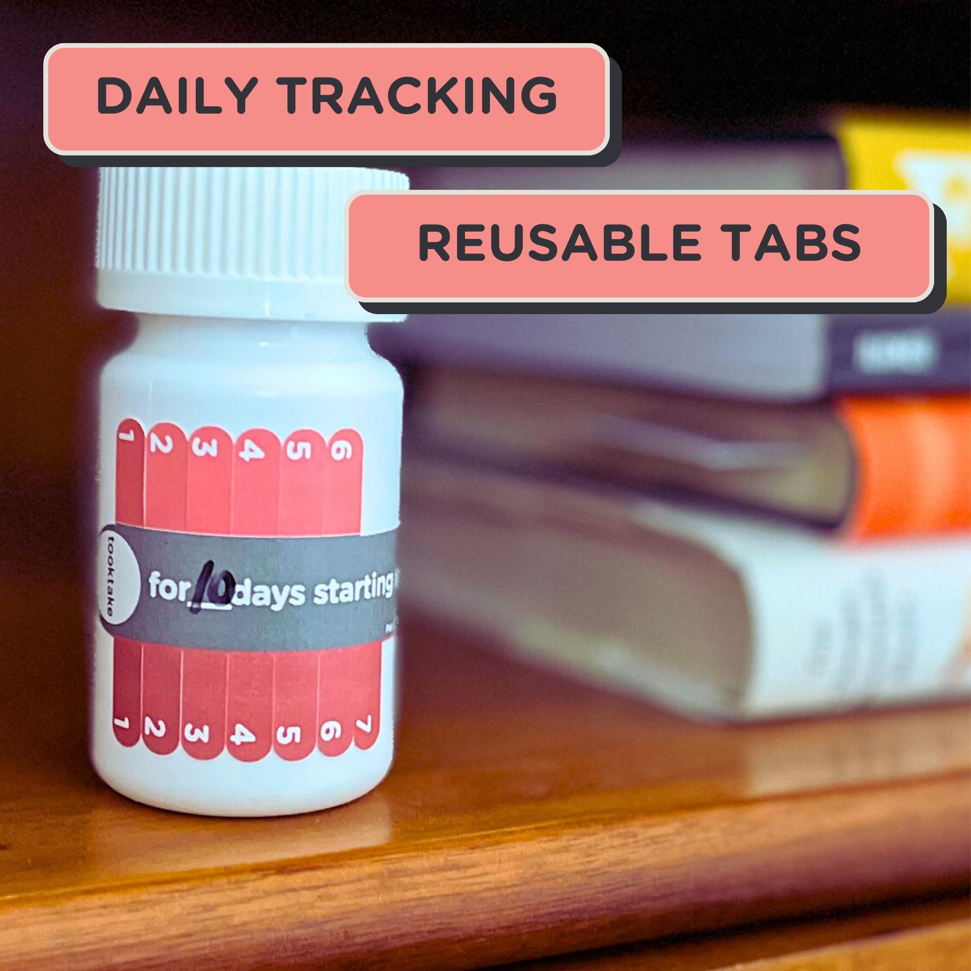 10-Day Tracking Stickers for Vitamins & Medications - Smart Pill Organizer with AM/PM Slots - Daily & Weekly Medicine Tracker for Pills, Supplements & Vitamins | Perfect for Travel, Elderly Care & Medication Management