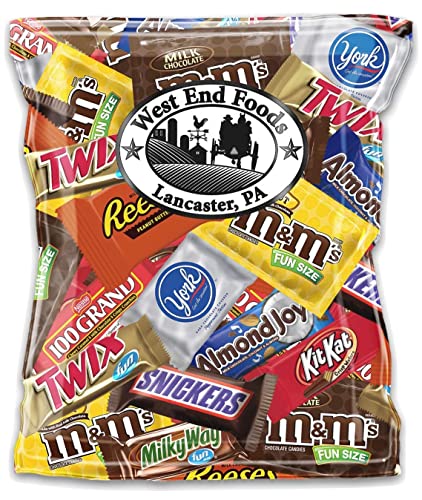 50-Piece Individually Wrapped Chocolate Candy Variety Pack - Snickers, M&Ms, KitKat, Twix, Milky Way & More | Perfect for Halloween, Christmas Gifts, Party Favors & Office Snacks