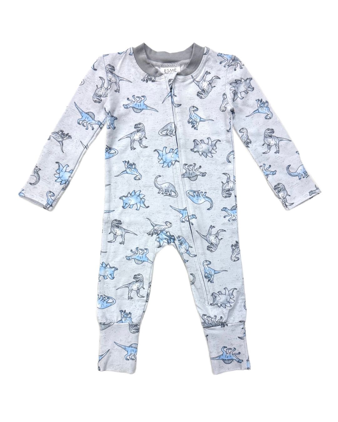 Esme Dinosaur Footie Pajamas for Kids - Soft & Cozy One-Piece Sleepwear for Boys & Girls | Perfect for Bedtime, Lounging & Holiday Gifts