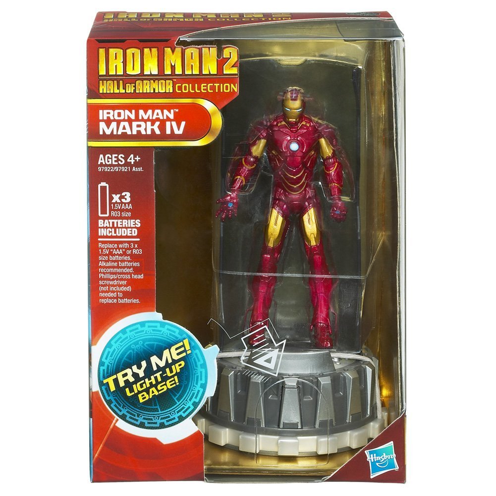 Iron Man Mark IV Action Figure - Hall of Armor Collection | Highly Detailed Collectible Toy for Marvel Fans | Perfect for Display, Gifts, and Superhero Battles