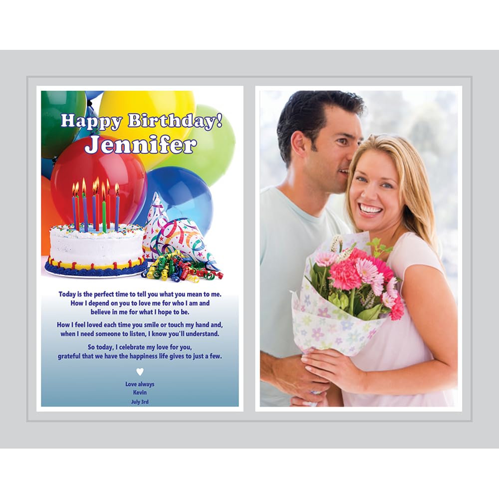 Personalized 8x10 Inch Custom Photo Print with Names - Unique Gift for Wife, Husband, Girlfriend or Boyfriend | Perfect for Anniversaries, Valentine's Day & Special Occasions