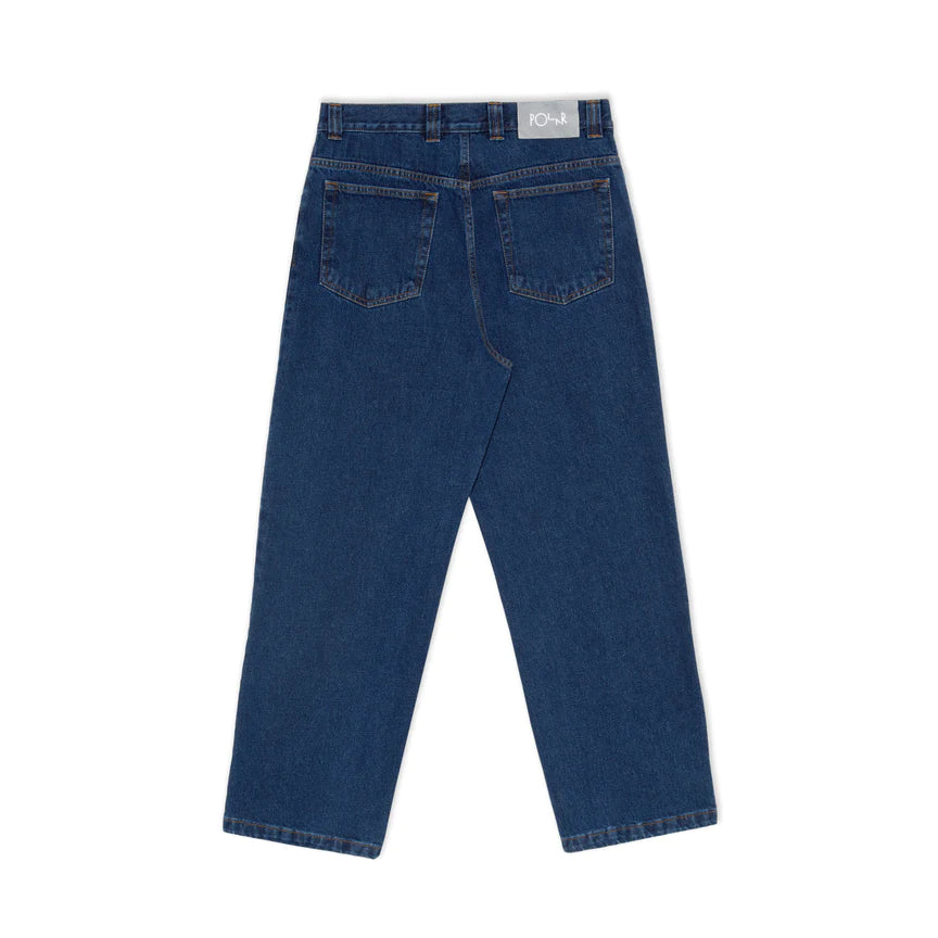 Vintage '93 Polar Denim Jeans for Men - Classic Dark Blue Straight Leg Jeans for Casual Wear & Everyday Outfits