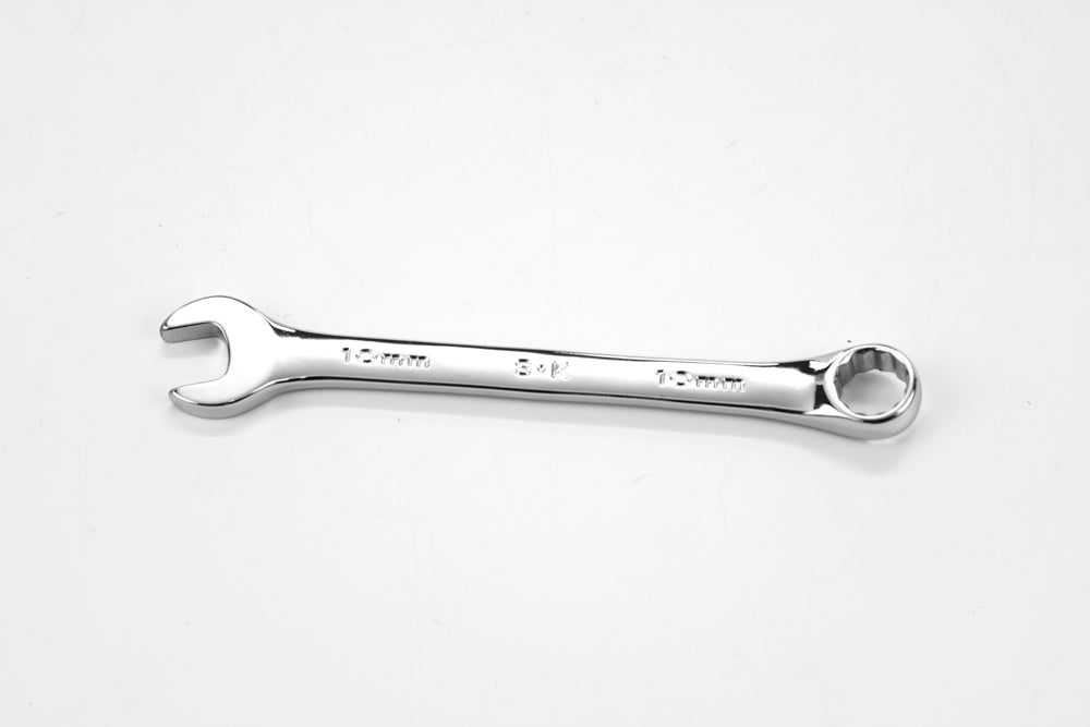 10mm 12-Point Metric Combination Chrome Wrench - Professional Automotive & Industrial Tool for Tightening Bolts and Nuts