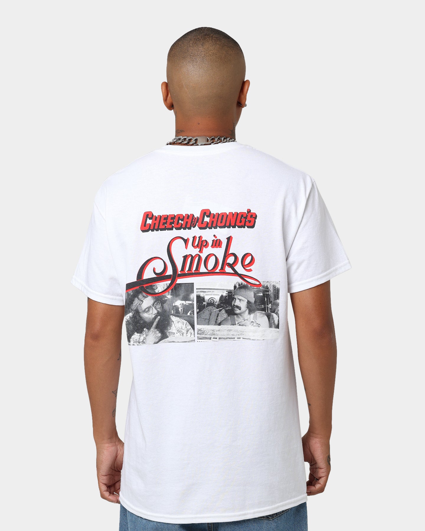 American Thrift X 420 Up In Smoke Graphic T-Shirt - White Cotton Tee for Men & Women - Perfect for Stoner Culture, 420 Celebrations & Casual Streetwear