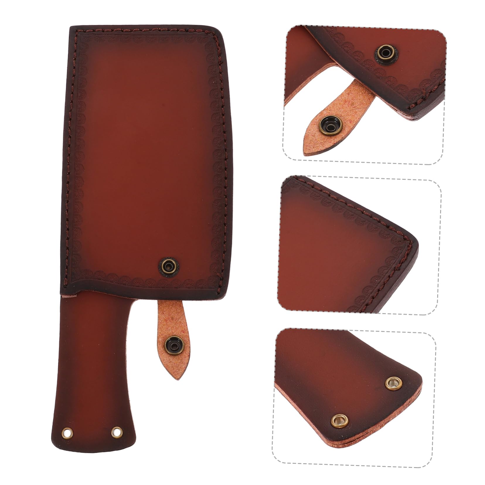 Premium Artificial Leather Knife Protector Set - Safe & Durable Knife Covers for Kitchen Cutlery | Knife Storage Sleeves for Chef Knives, Steak Knives & Kitchen Tools | Perfect for Home Kitchen, Restaurant & Camping Use