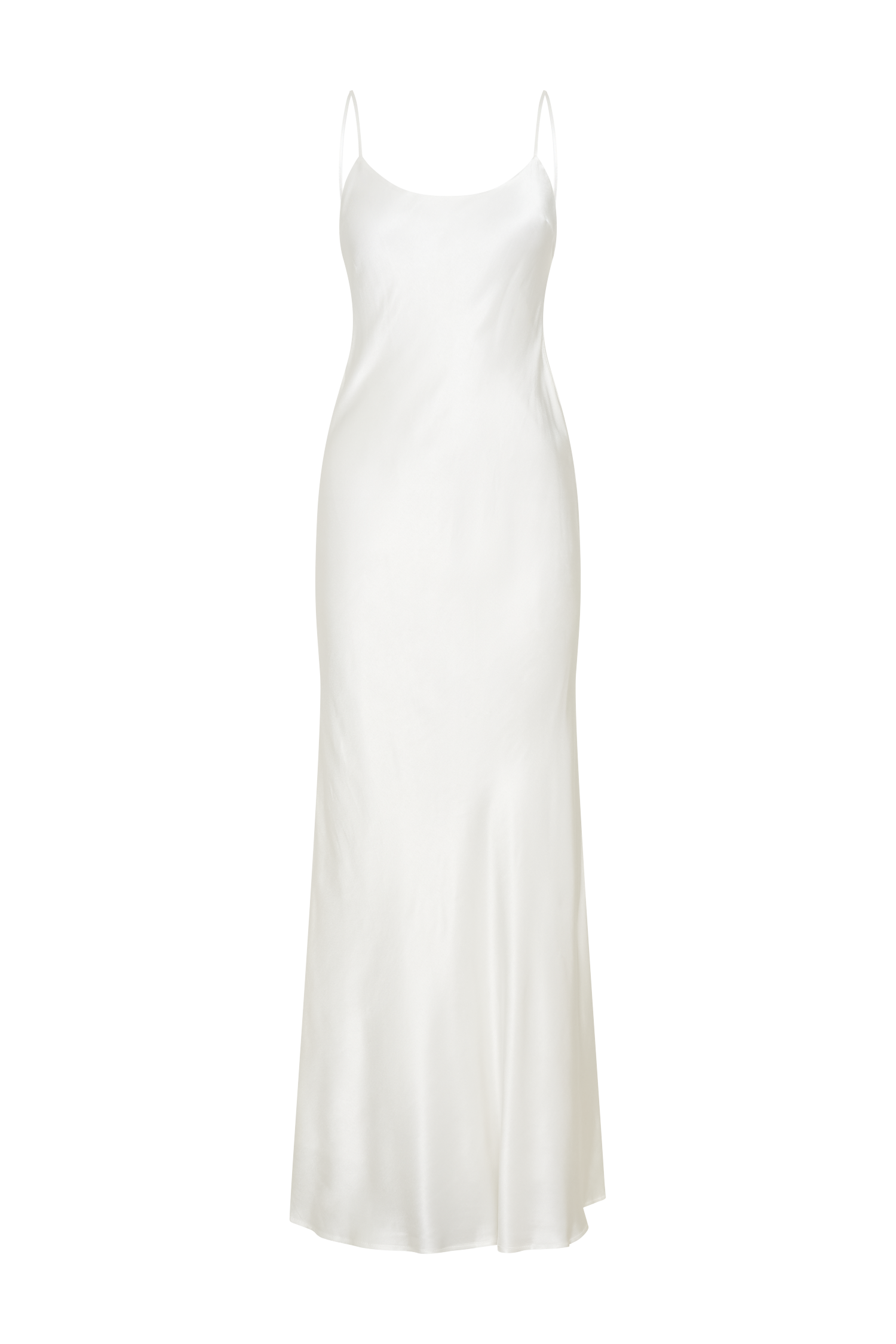 Elegant White Kailey Low Back Maxi Dress with Detachable Bow Train - Perfect for Weddings, Parties & Special Occasions