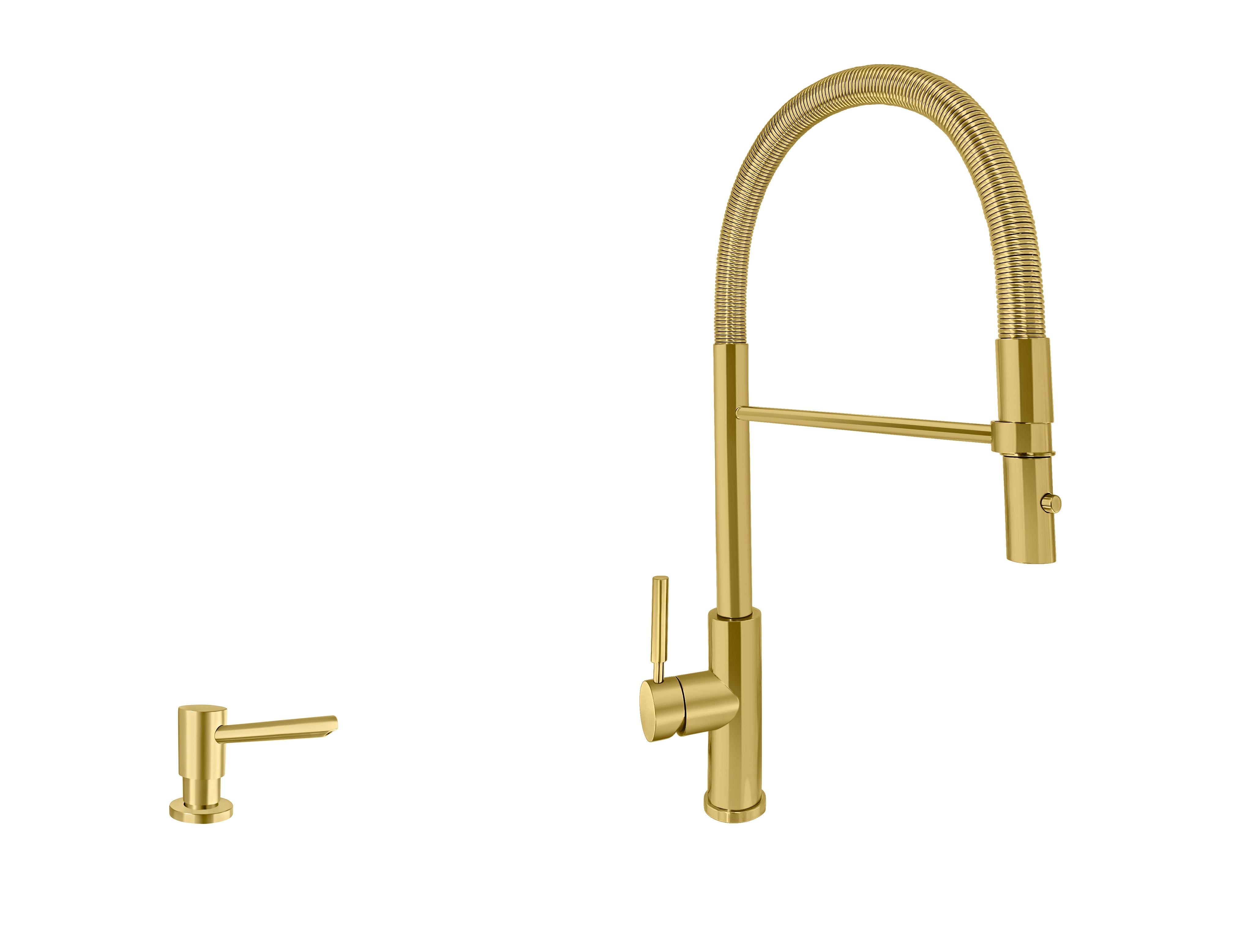 Acquaco 26.726RL 2 Culinario Pro Low Spout Pull-Out Kitchen Faucet 2-Piece Suite - Perfect for Modern Kitchens & Easy Dishwashing
