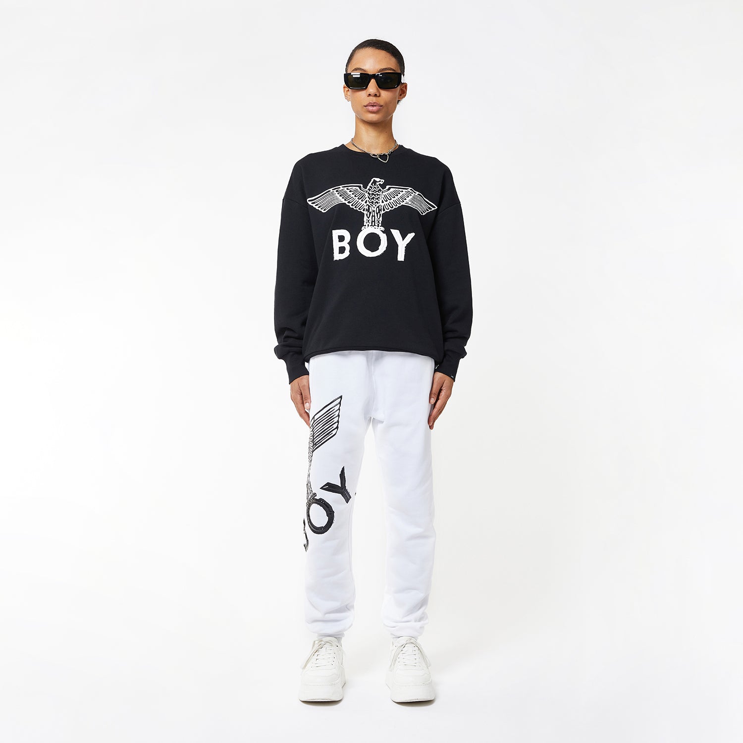 BOY EAGLE Scribble Print Joggers for Men - Trendy Graphic Design Casual Pants for Running, Gym, Lounge & Streetwear Fashion