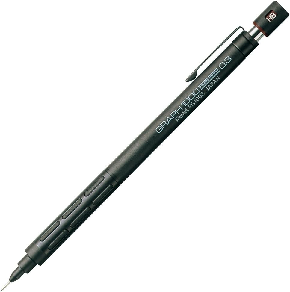 Pentel Graph 1000 FOR PRO Mechanical Pencil - 0.3mm/0.5mm/0.7mm Drafting Pencil for Architects, Engineers & Artists - Premium Metal Barrel for Precision Writing & Sketching - Perfect for Technical Drawing, Note Taking & Creative Design