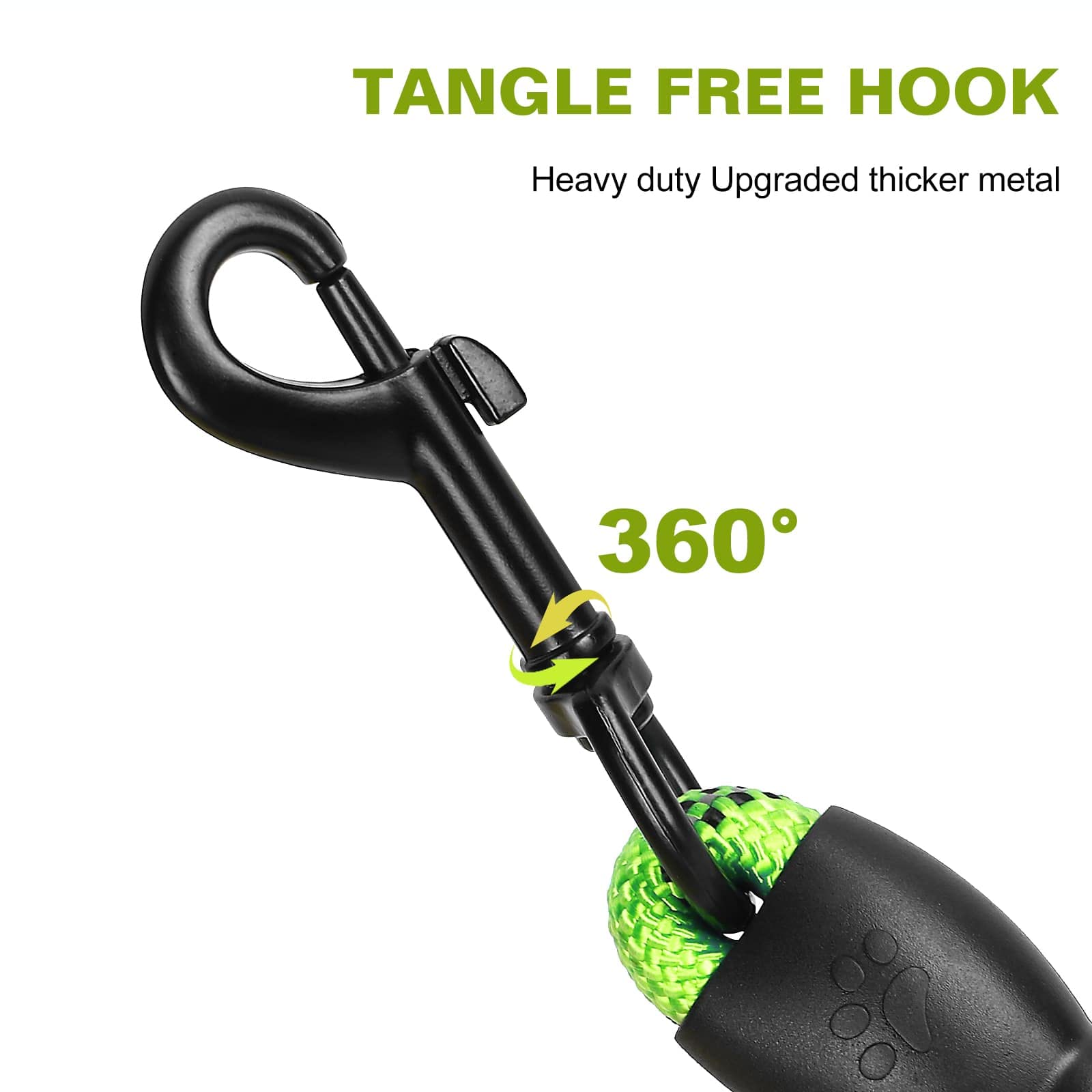 UrbanX Heavy Duty Dog Leash - 5FT Reflective Padded Handle Leash for Swedish Vallhund & Medium Dogs | Durable Walking Lead for Training, Hiking & Night Safety (Green)