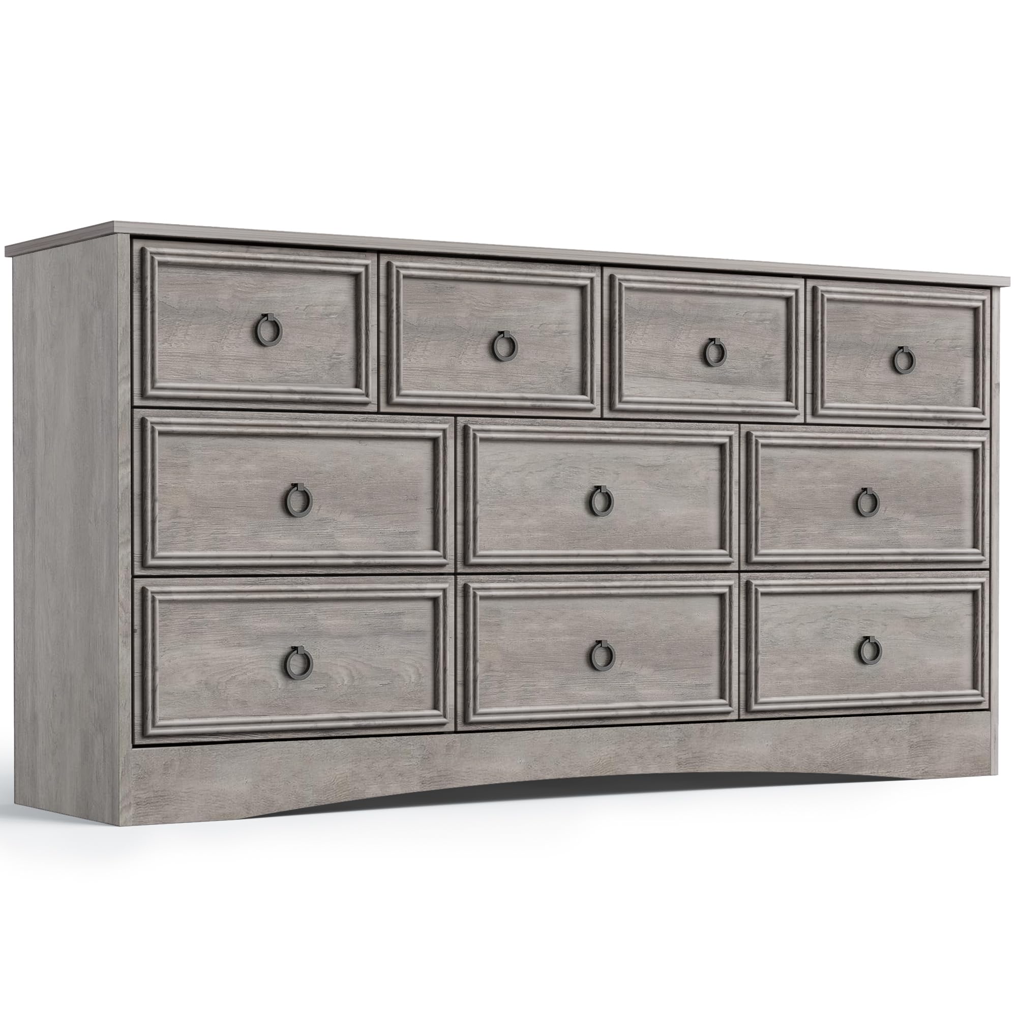 Modern 10-Drawer Dresser for Bedroom - 59.05