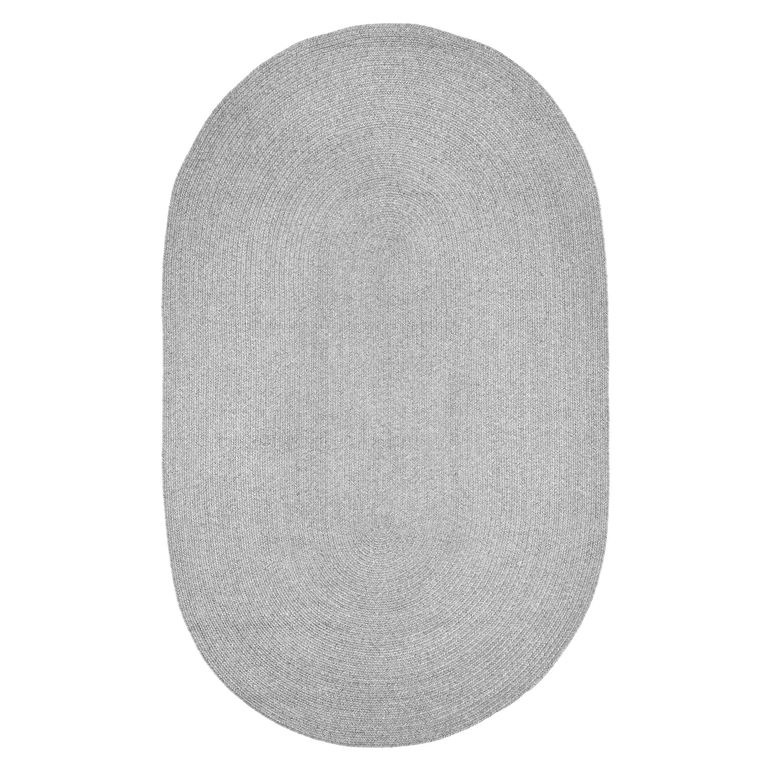 Classic Braided Area Rug - Non-Slip Indoor/Outdoor Oval Rug for Living Room, Bedroom, Patio & Deck - Soft & Durable Home Decor