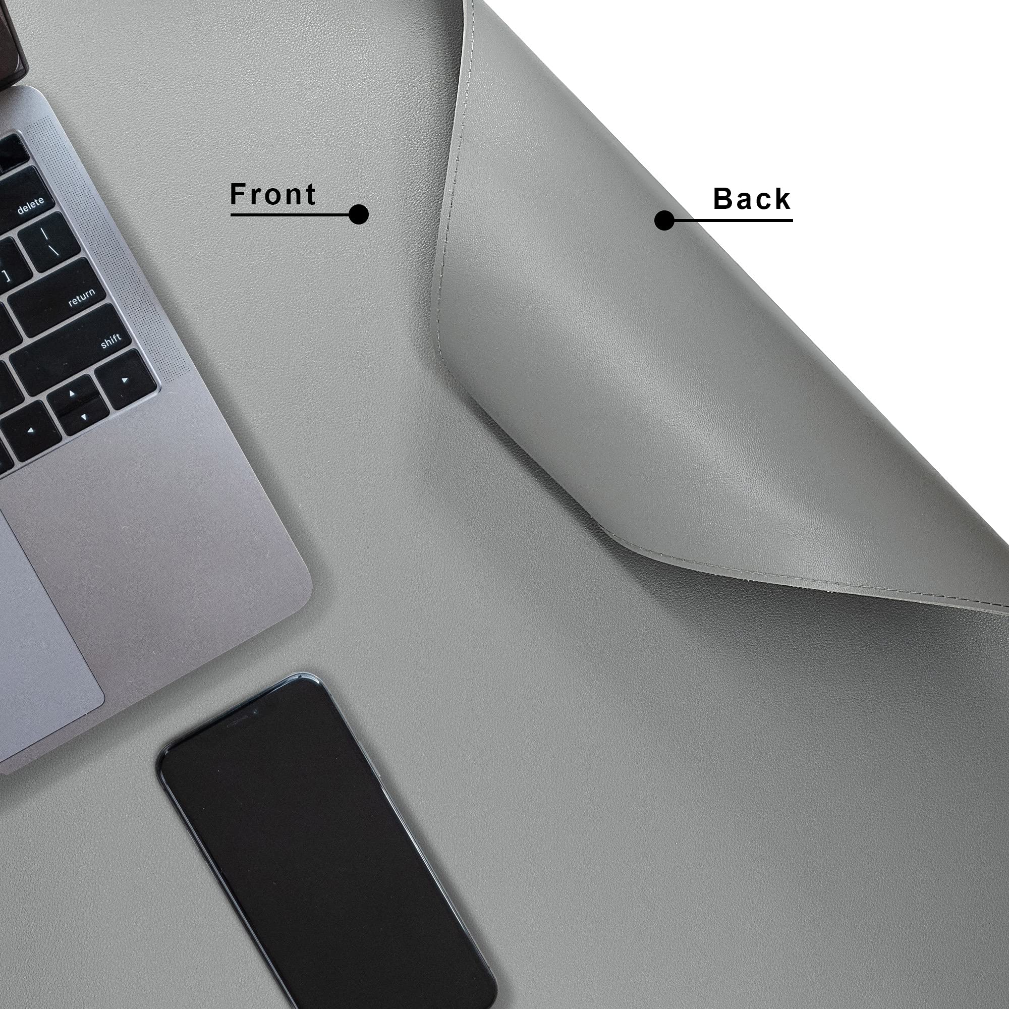 Premium Cacoy Genuine Leather Desk Mat - Extra Large 47.2