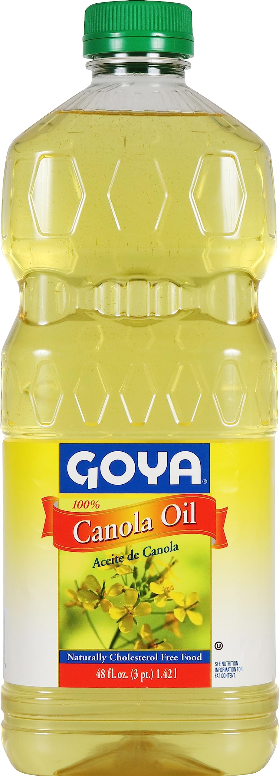 Goya Foods 100% Pure Canola Oil - 48 Fl Oz (Pack of 9) - Healthy Cooking Oil for Frying, Baking & Salad Dressings
