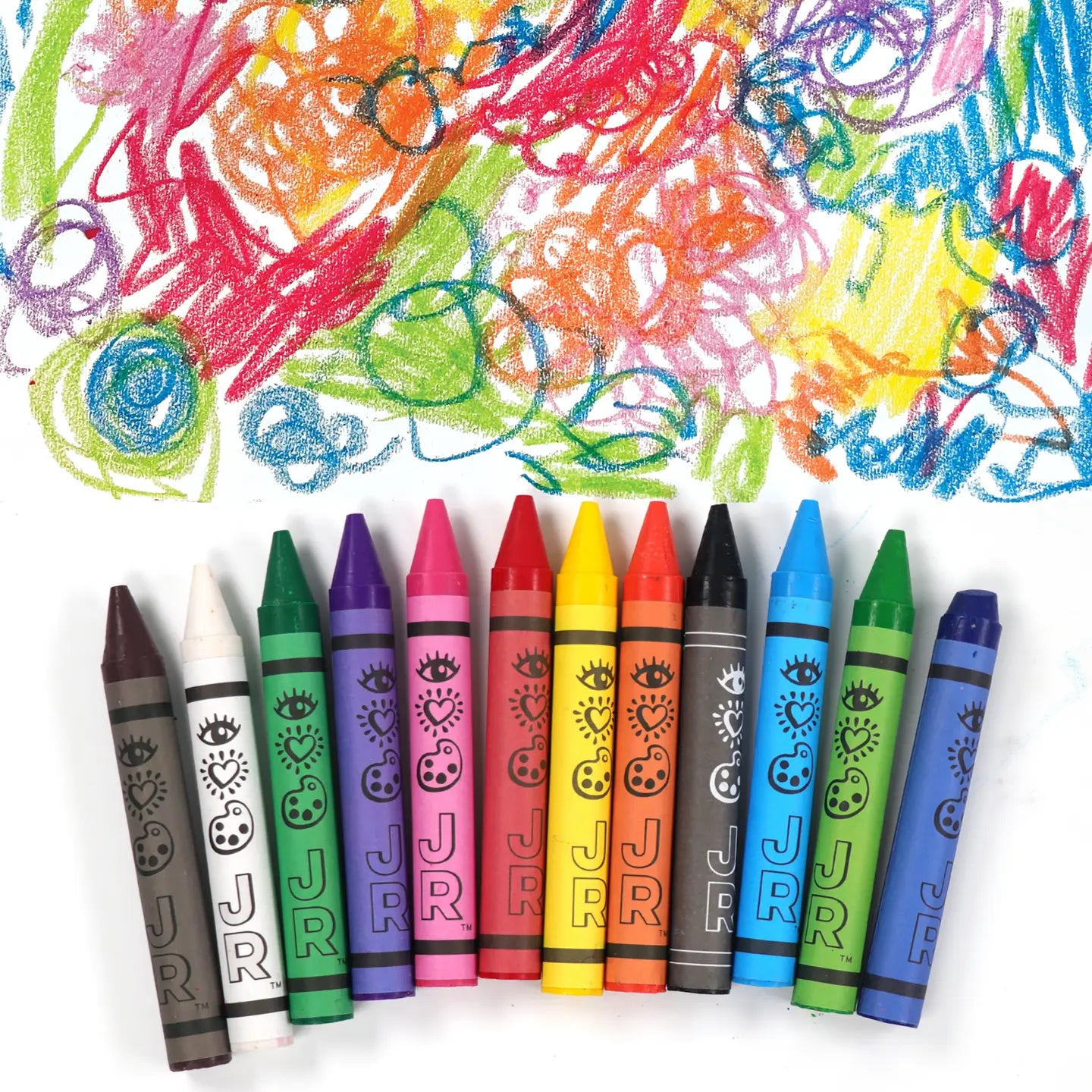 Jumbo Crayons for Kids - Non-Toxic, Washable, Large Crayons for Toddlers - Perfect for Coloring Books, Art Projects & Classroom Activities